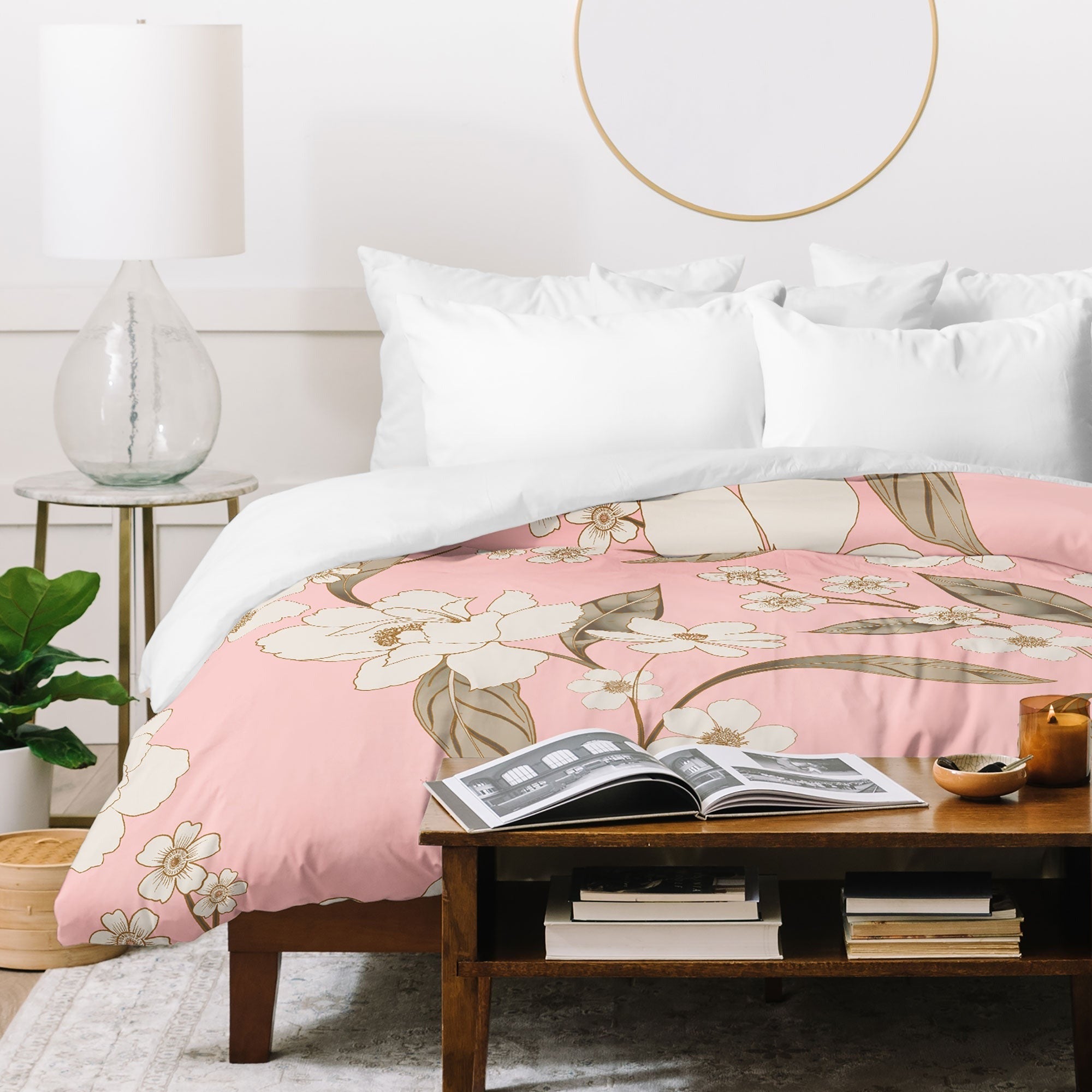Gabriela Fuente Roberta in Pink Duvet Cover