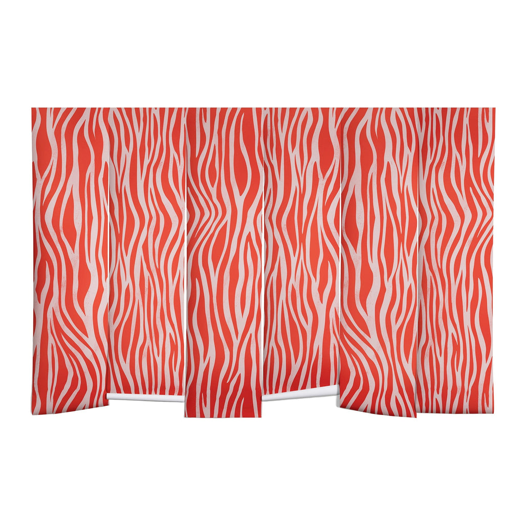 Avenie BR Red Zebra Stripe Wall Mural