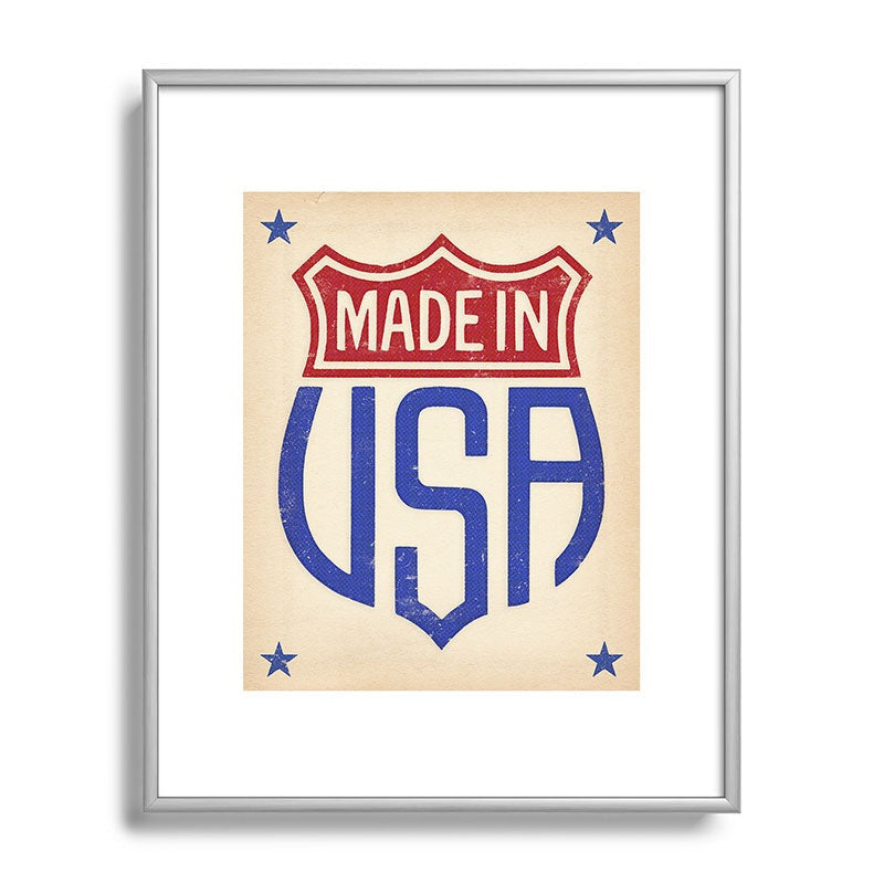 DENY Designs Made in USA Metal Framed Art Print