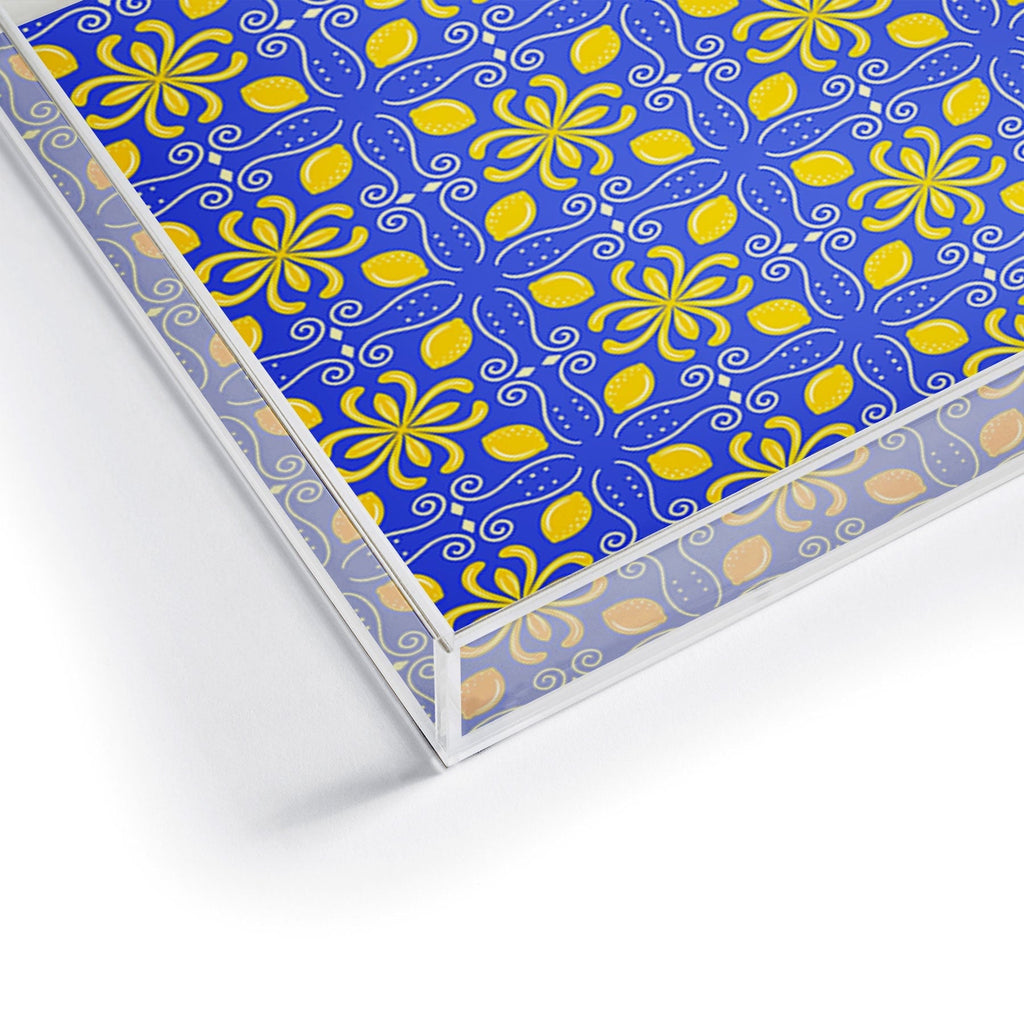 Design by Spark Dolce Vita Lemon Tile Acrylic Tray
