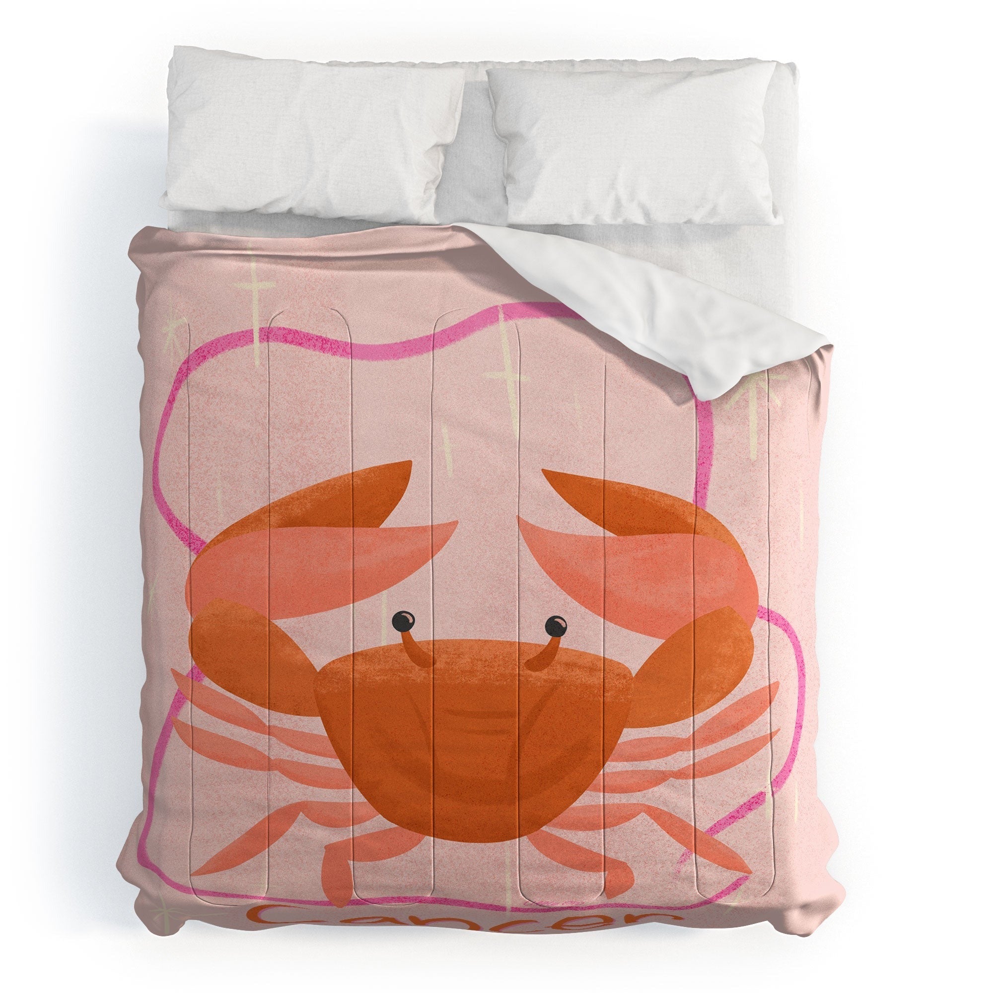 Little Om Zodiac Signs Cancer Comforter