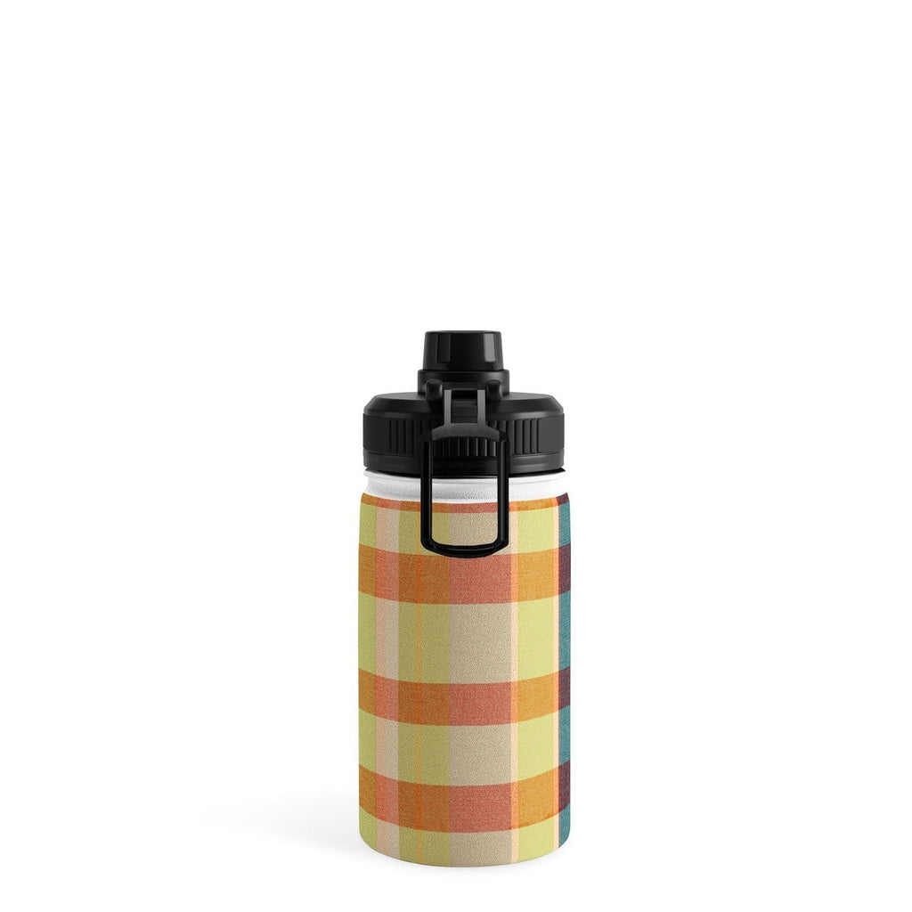 Marta Barragan Camarasa Retro Picnic Plaid Warm Tones Water Bottle