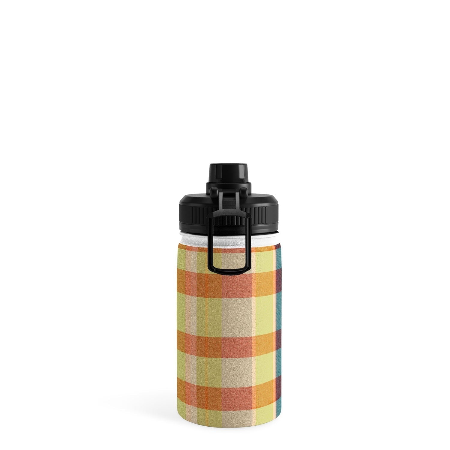 Marta Barragan Camarasa Retro Picnic Plaid Warm Tones Water Bottle
