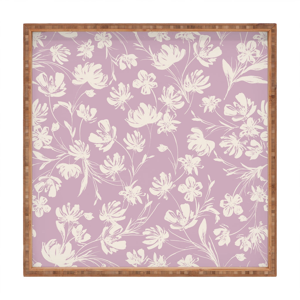 Gabriela Fuente Martine Lilac Square Tray