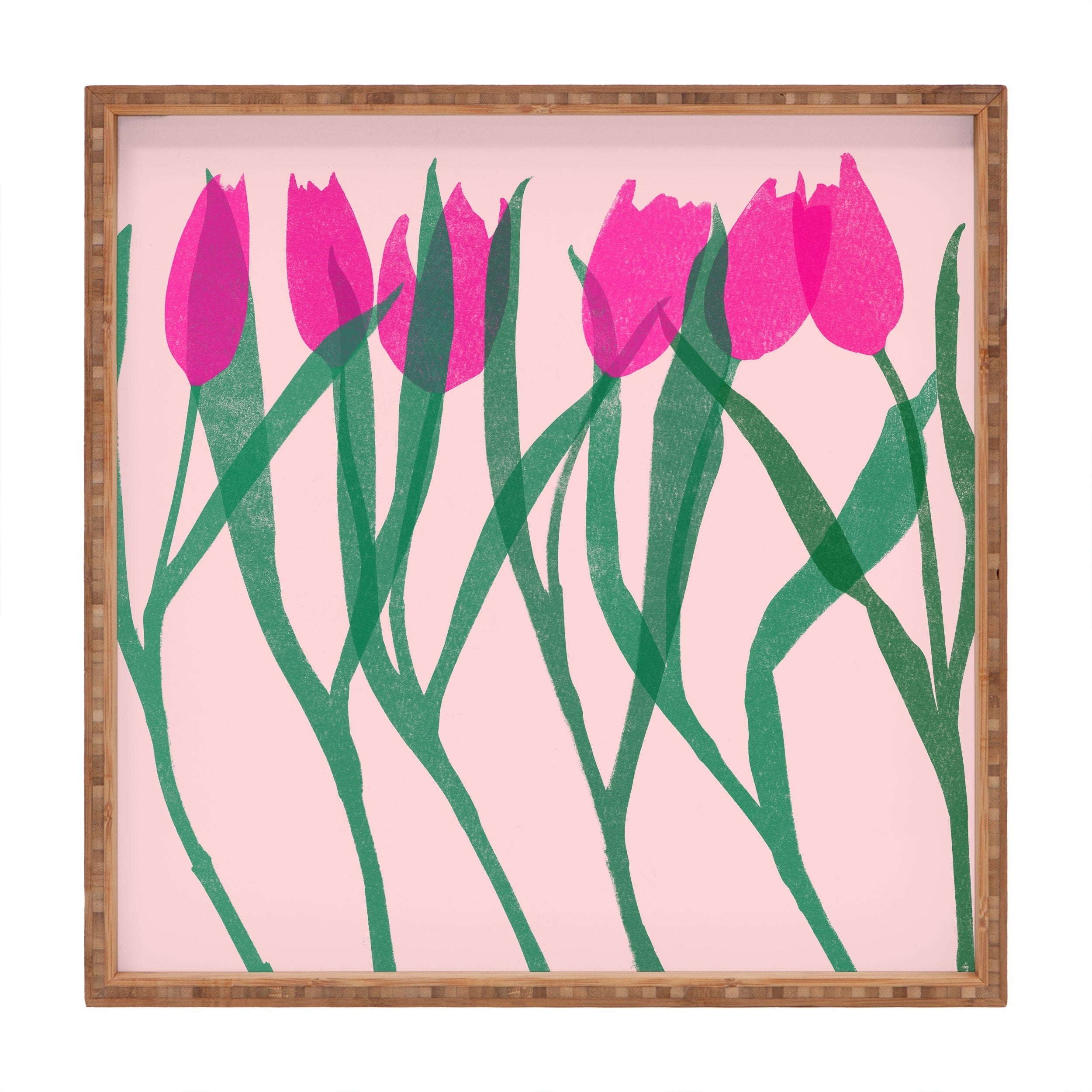 Garima Dhawan tulips 14 Square Tray