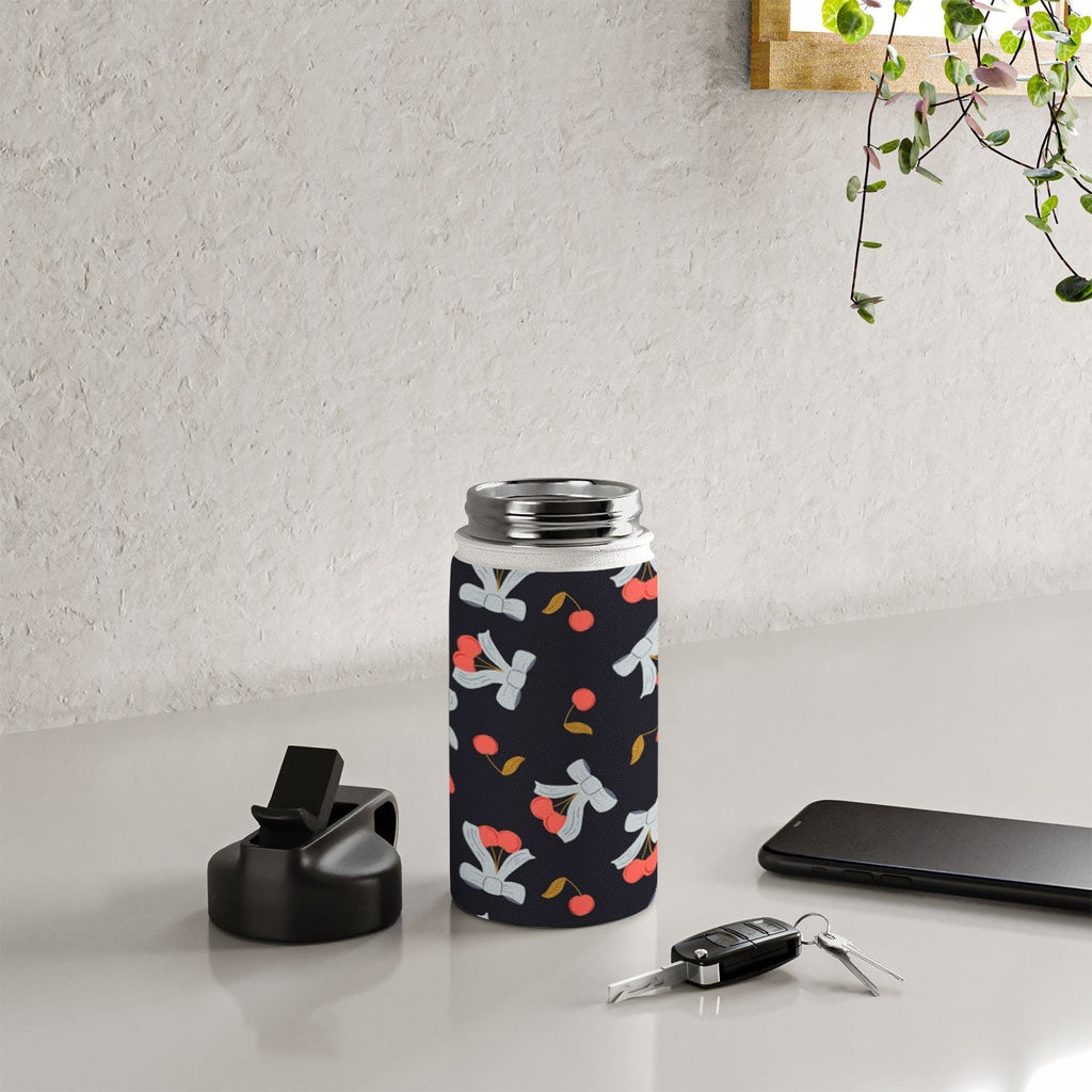 Jennifer Labre Cherries and Bows Water Bottle