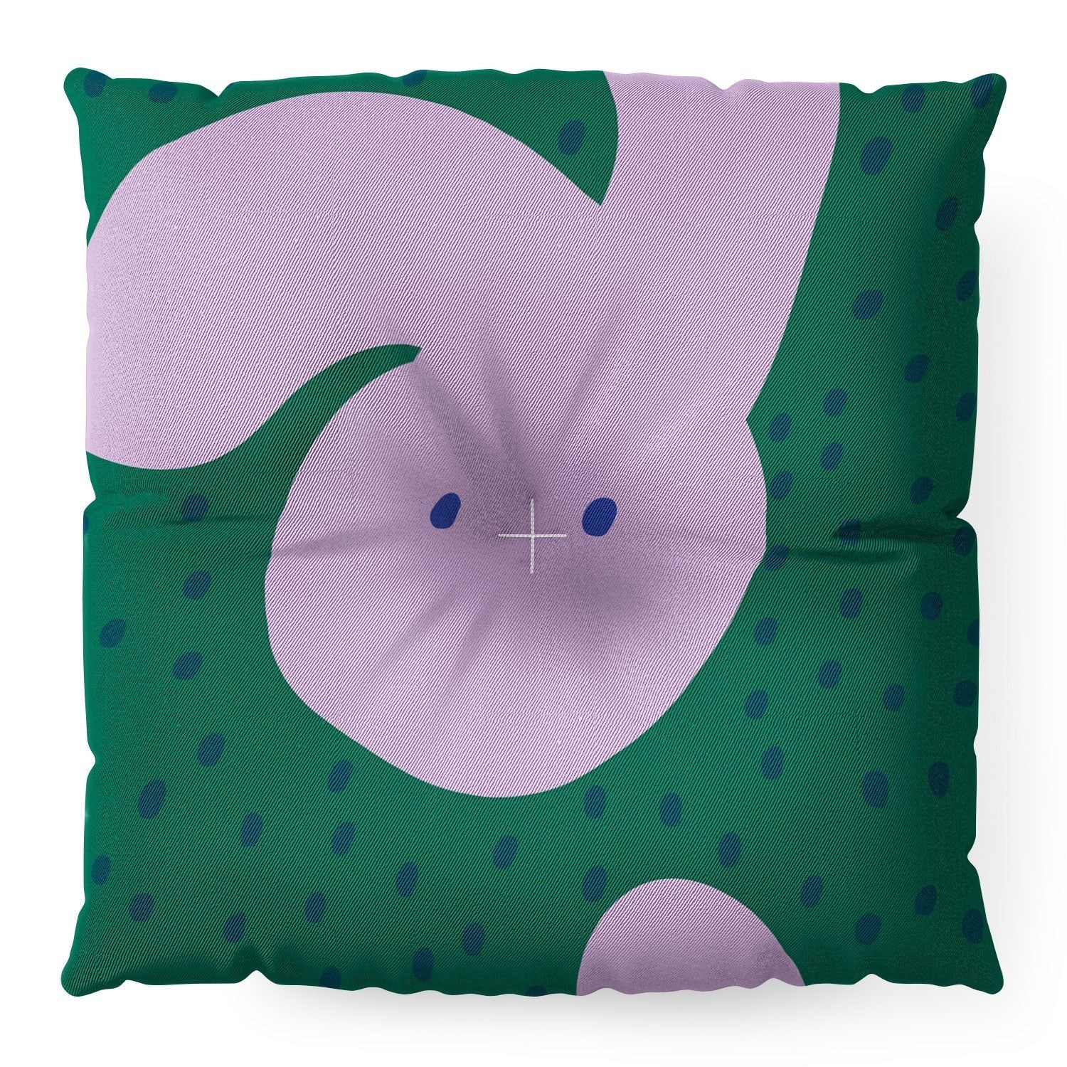 Camilla Foss Pebbles and Rabbit Floor Pillow Square