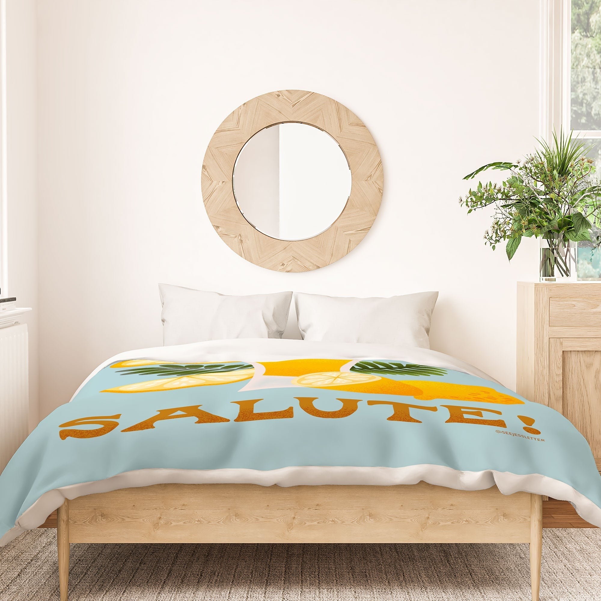 Jessica Molina Limoncello Cocktail Duvet Cover
