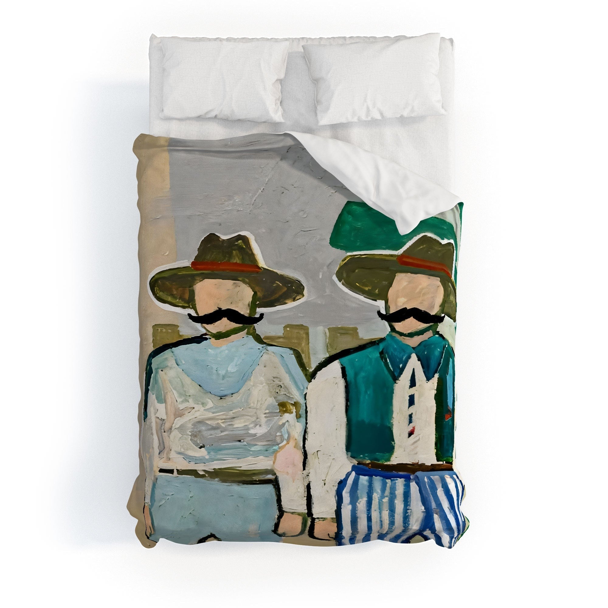 83 Oranges Side By Side Cowboy Edition Duvet Cover
