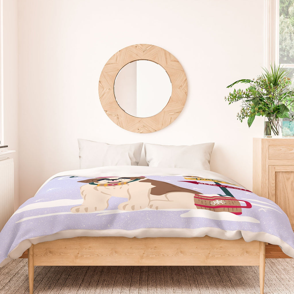 Design by Spark St Bernard Apres All Day Duvet Cover