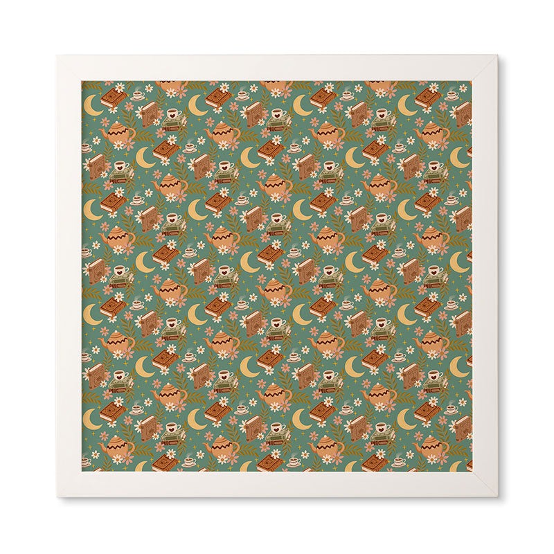 Avenie Moonlit Reading Nook I Framed Wall Art