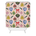 Design by Spark Love Human Made Christmas Ornaments Shower Curtain