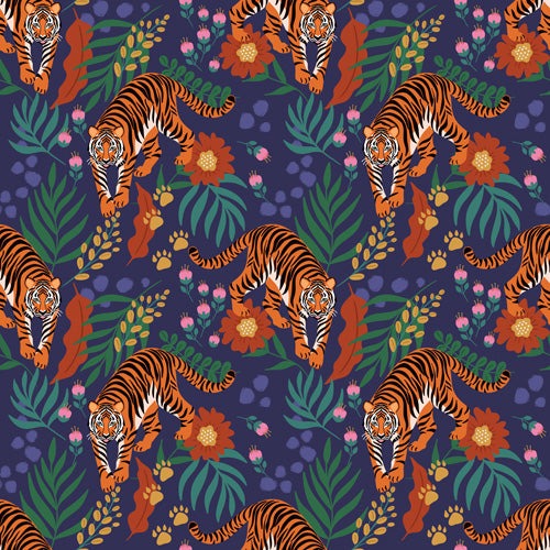 Design by Spark Tiger of the Glorious Jungle Shower Curtain