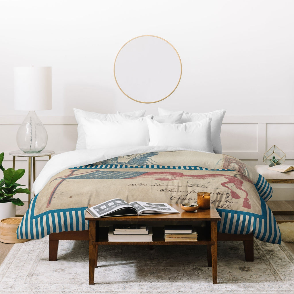 DENY Designs Civil War Envelopes Duvet Cover