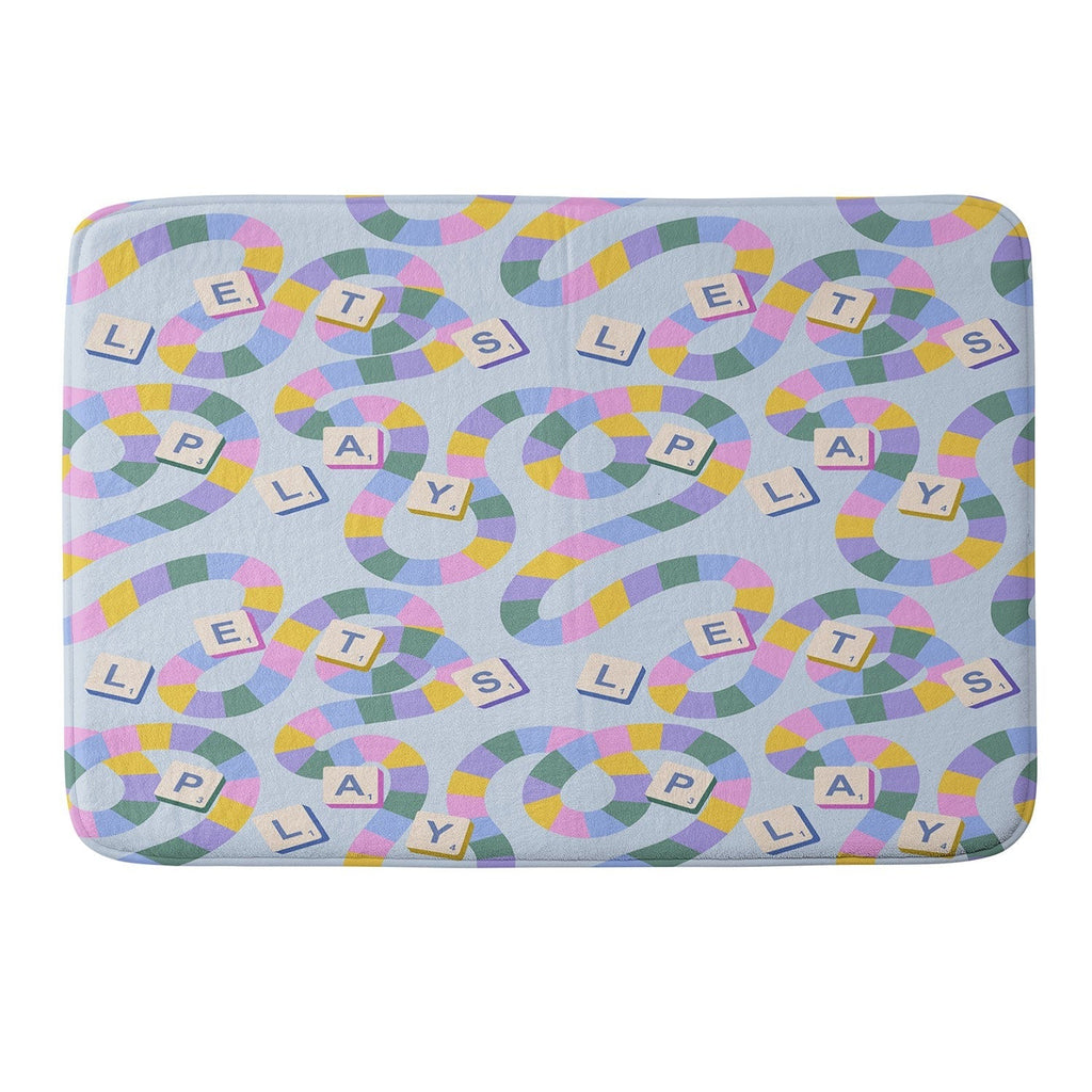 Design by Spark Scrabble Board Game Night Memory Foam Bath Mat