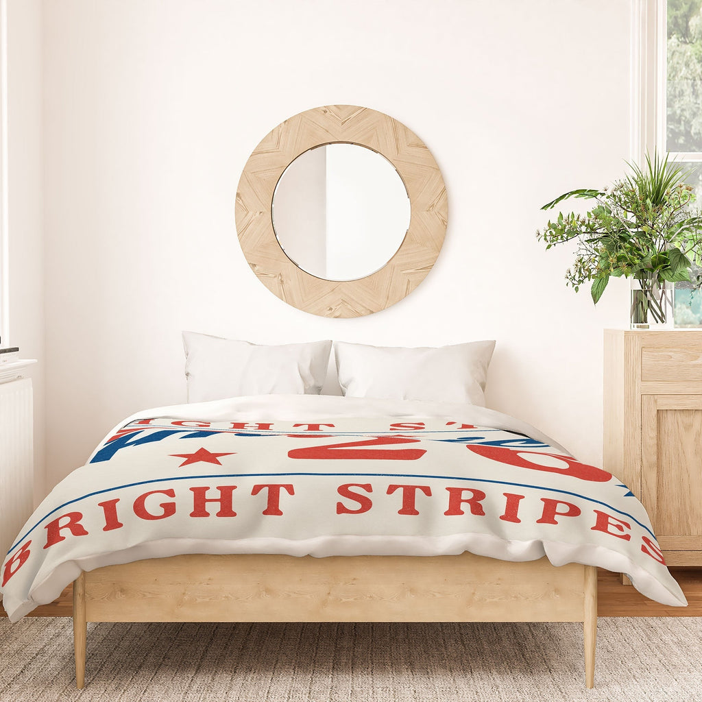 DENY Designs Bright Stars Bright Stripes Duvet Cover