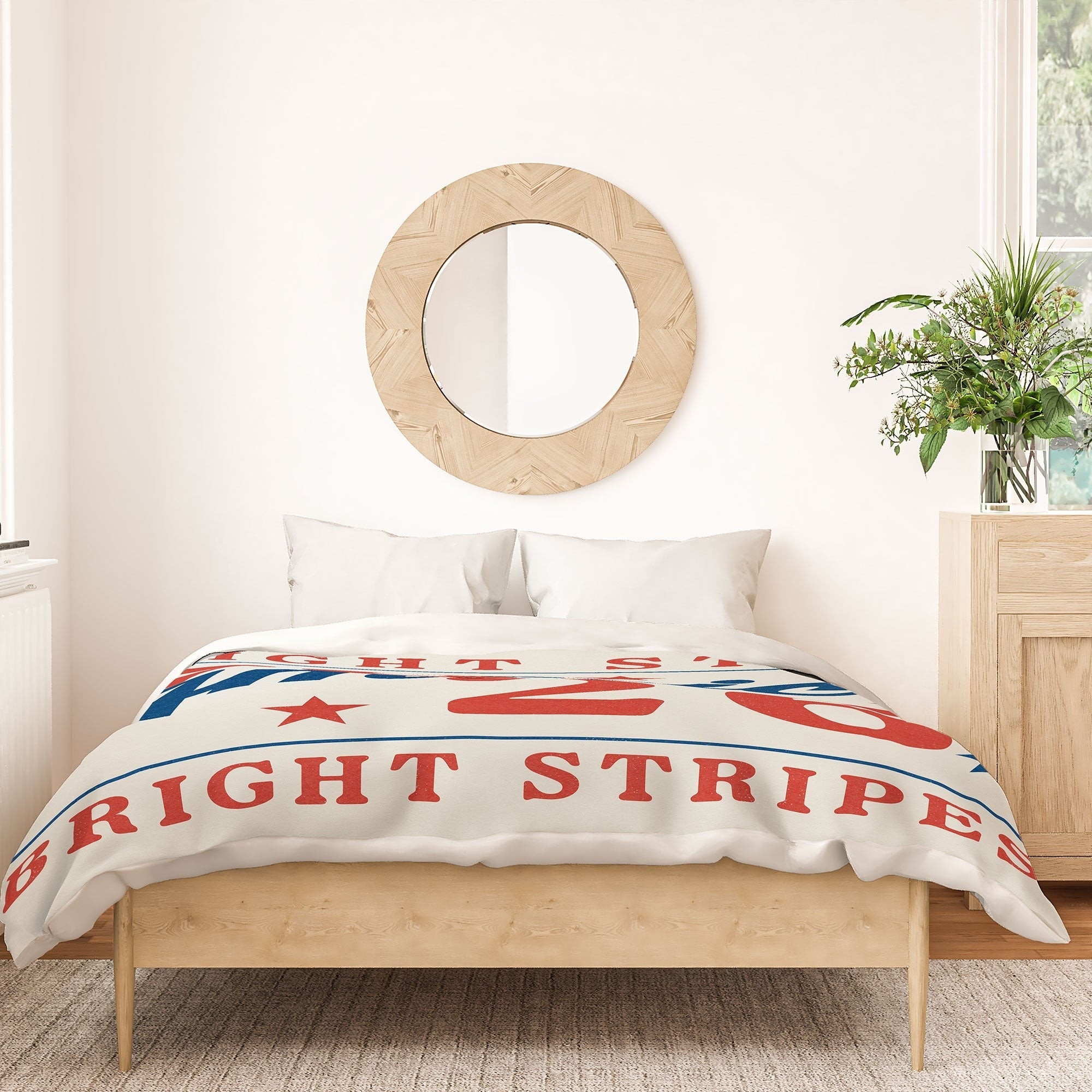 DENY Designs Bright Stars Bright Stripes Duvet Cover