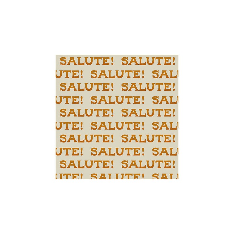 Jessica Molina Salute Gold Pattern on Cream Art Print