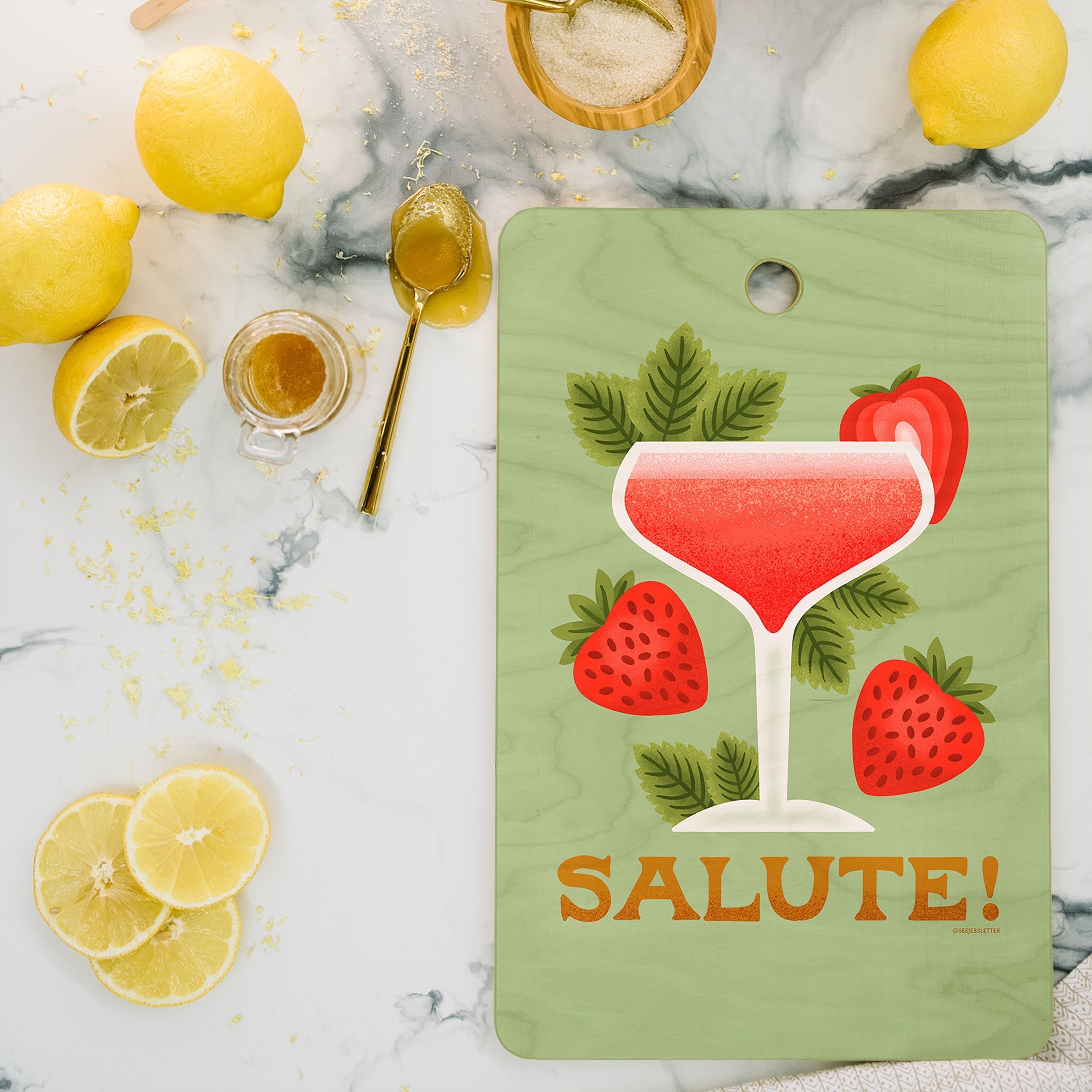 Jessica Molina Rossini Cutting Board Rectangle