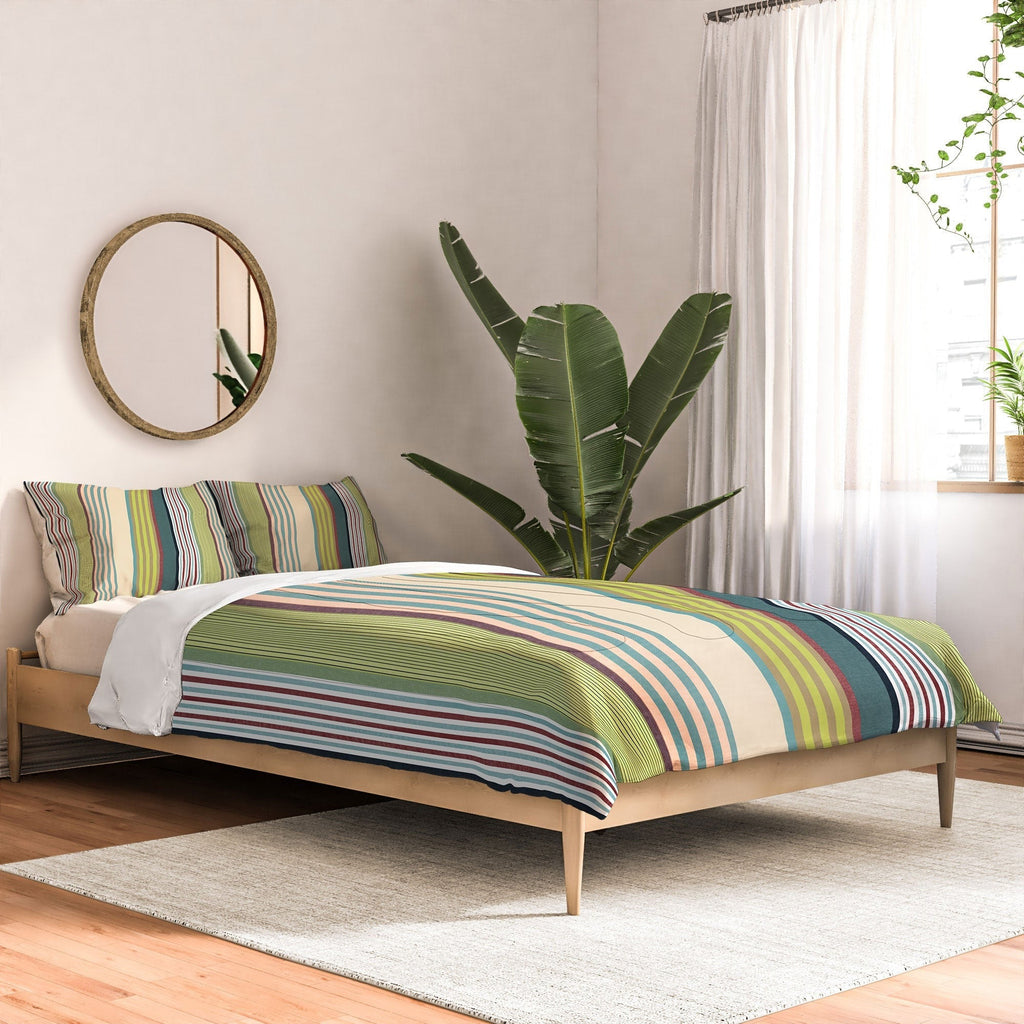 Marta Barragan Camarasa Colorful Stripe Delight Comforter