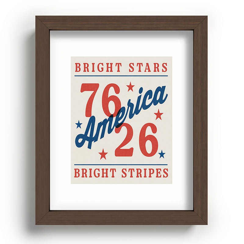 DENY Designs Bright Stars Bright Stripes Recessed Framing Rectangle