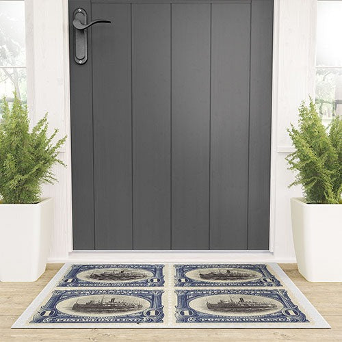 DENY Designs 1901 1c Fast Lake Navigation Stamps Welcome Mat