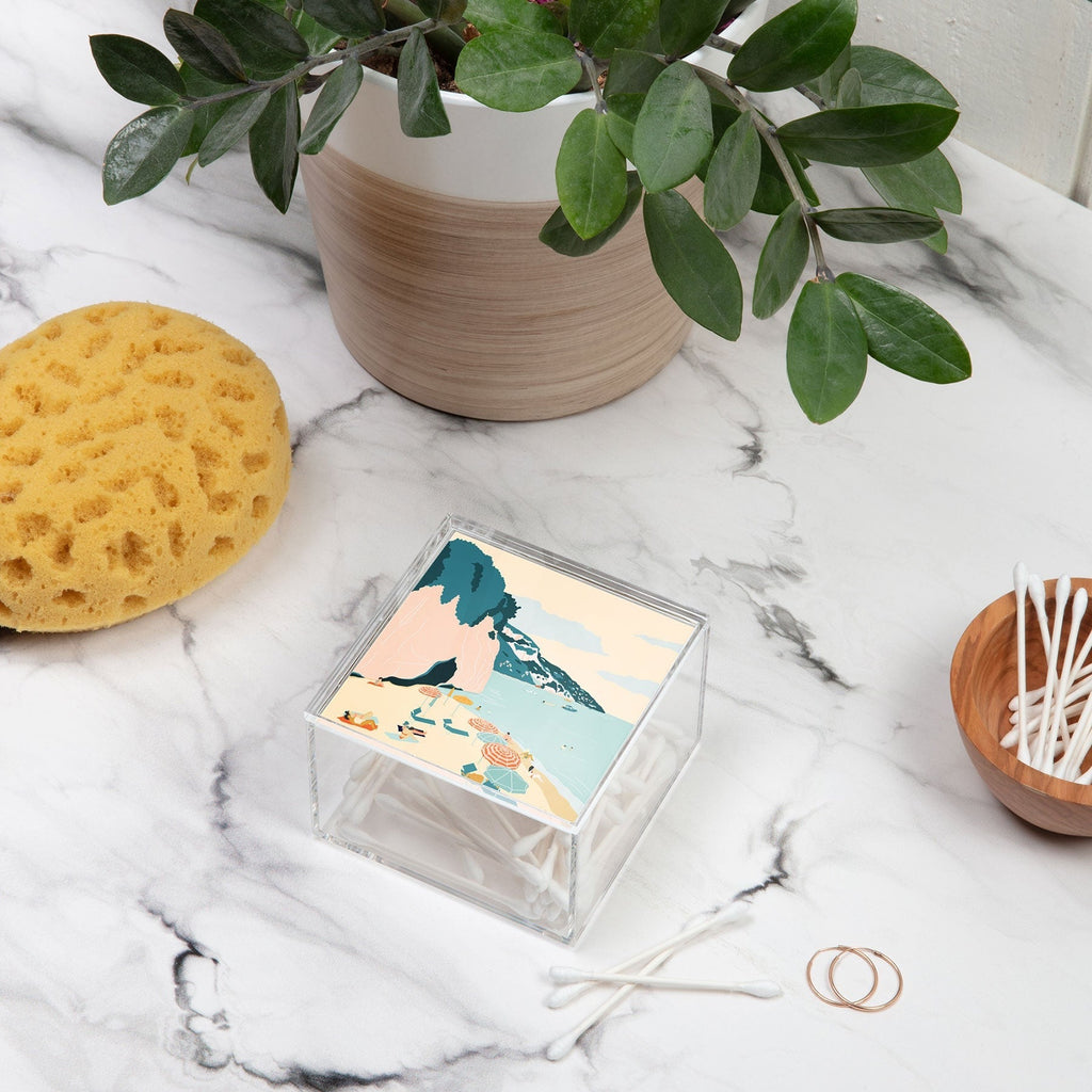 Valeria Frustaci Beach of Positano in Italy Acrylic Box