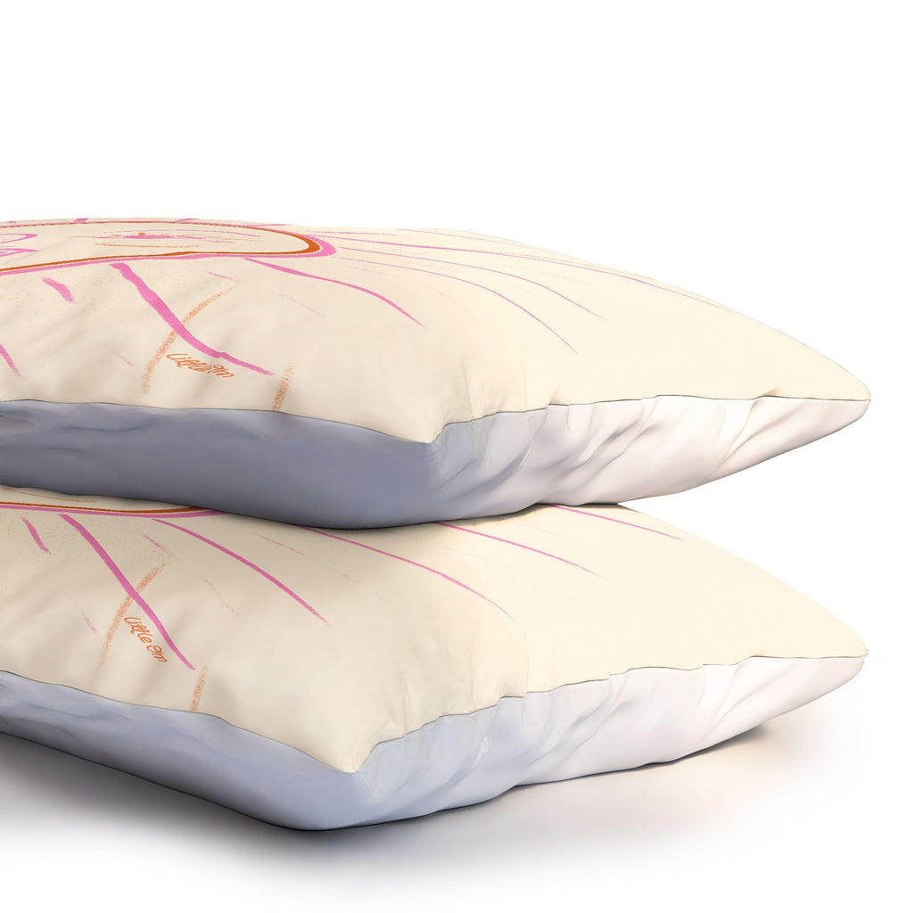 Little Om Celestial Sun cream Pillow Shams