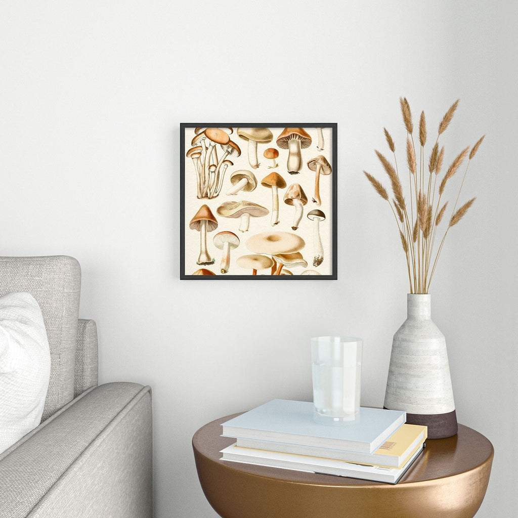 Gal Design Mushrooms Collection Square Metal Framed Art Print