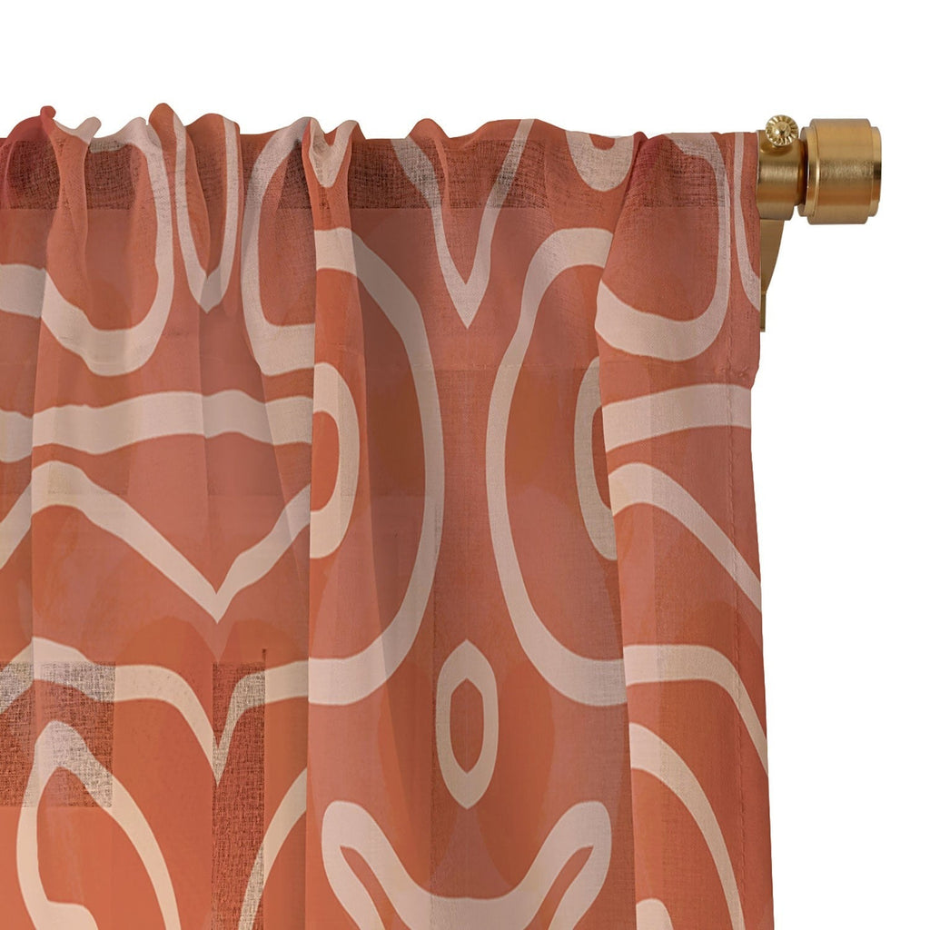 Mirimo Venexiana Burnt Orange Sheer Non Repeat