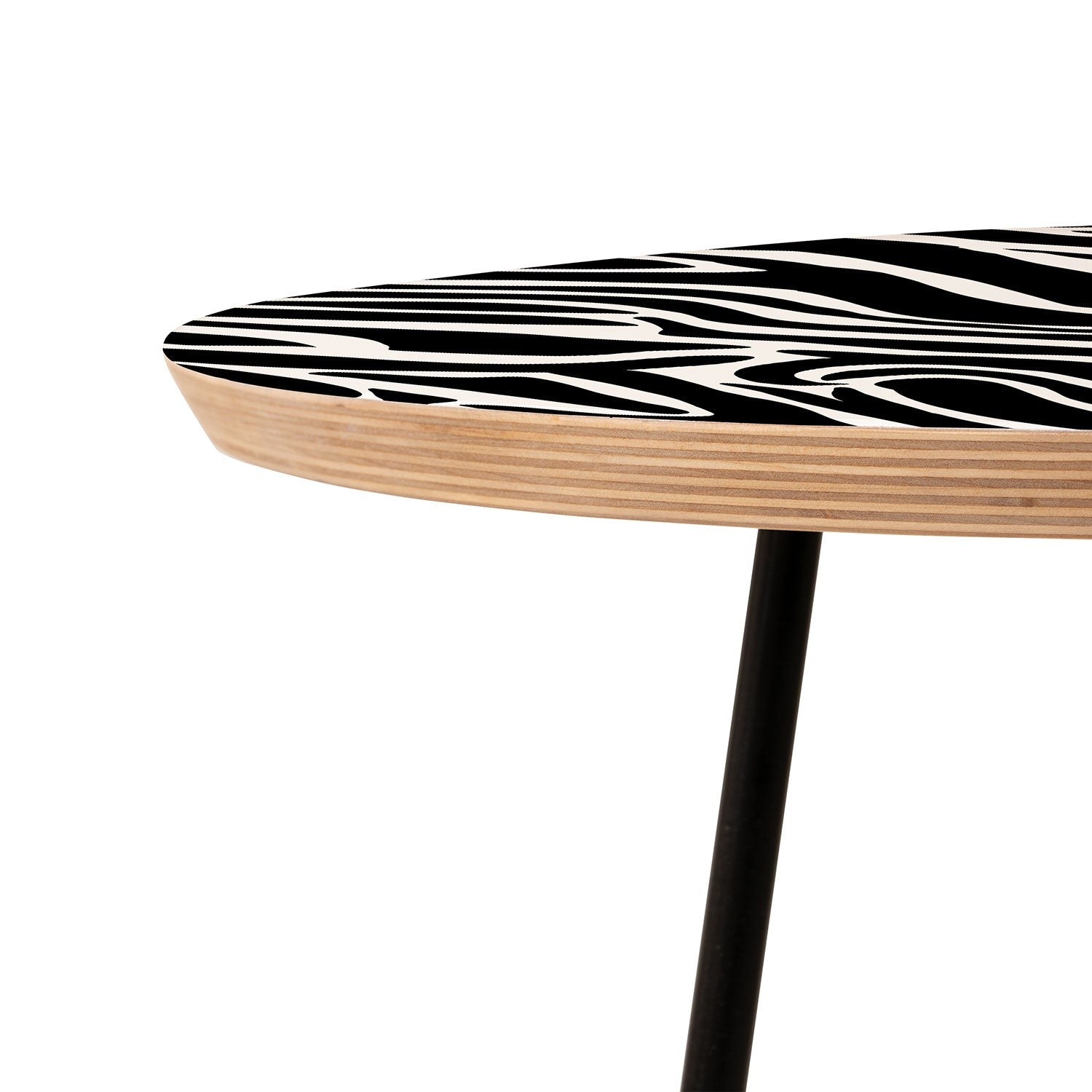 Jennifer Labre Wild Zebra Round Side Table