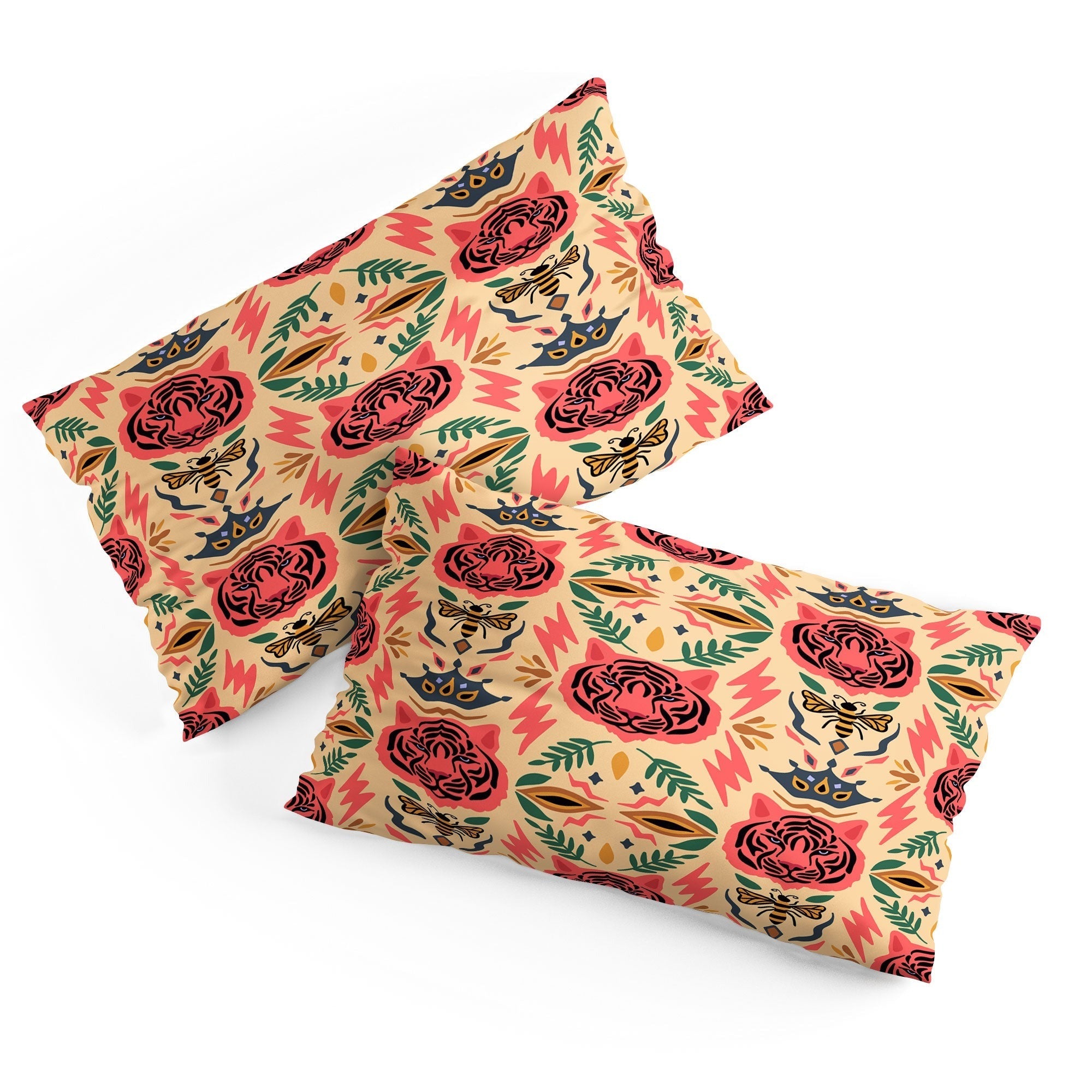 Design by Spark Tigress Queen Bee Pillow Shams