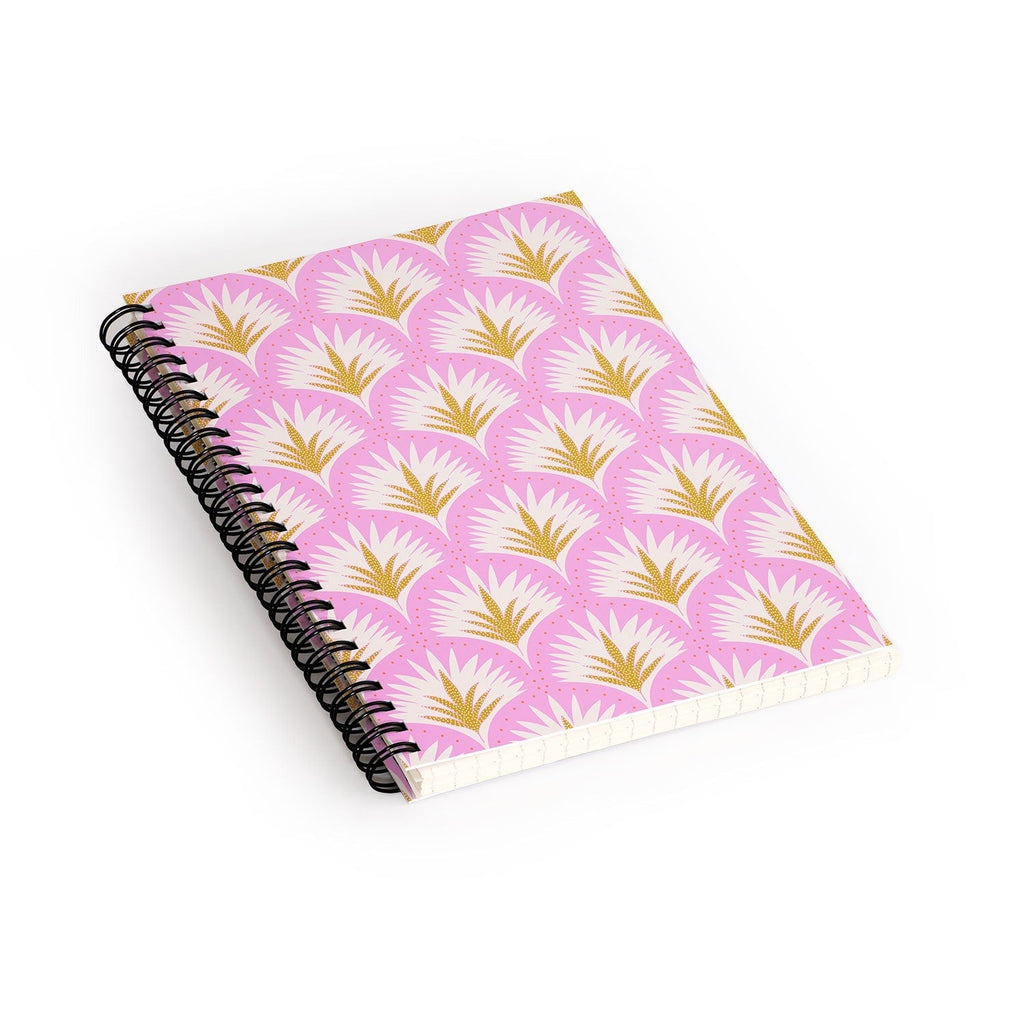 Jennifer Labre Pink Palmetto Spiral Notebook