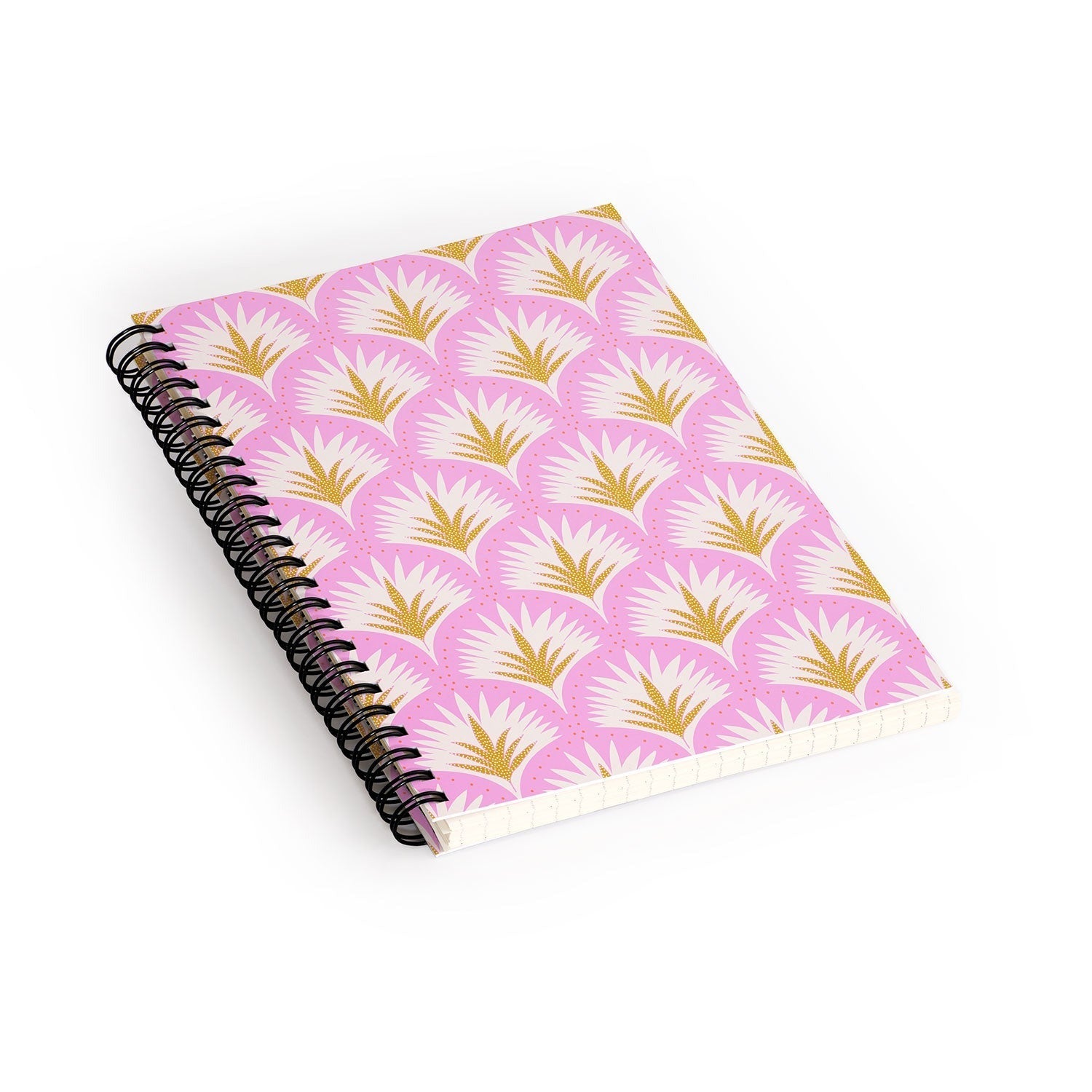 Jennifer Labre Pink Palmetto Spiral Notebook