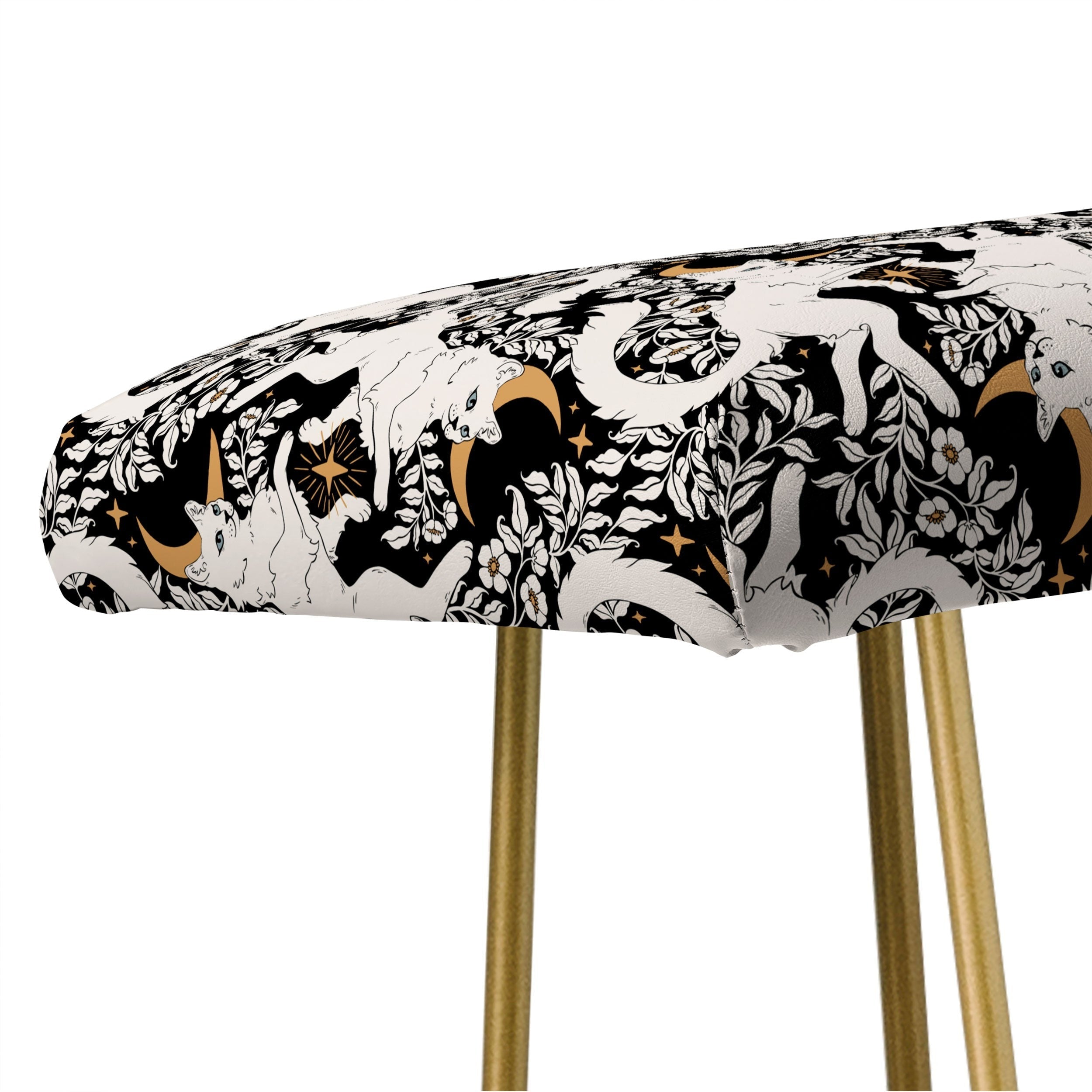 Avenie Celestial Cats Gold Bench