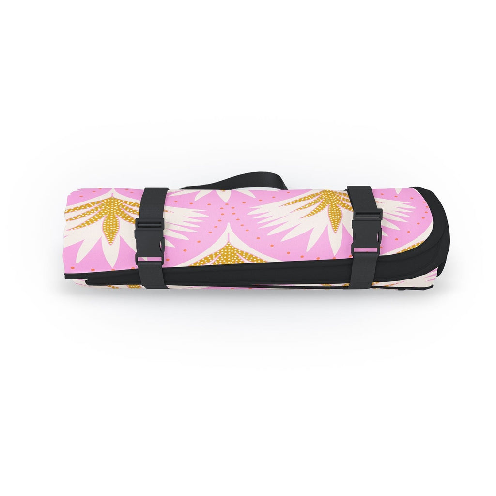 Jennifer Labre Pink Palmetto Picnic Blanket