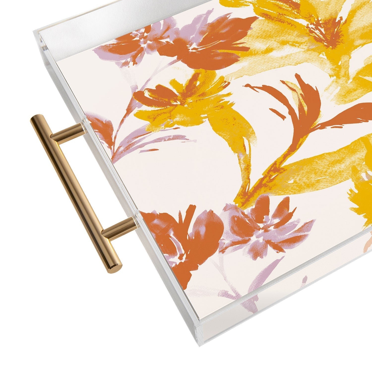 Gabriela Fuente Emma Floral Classic Acrylic Tray