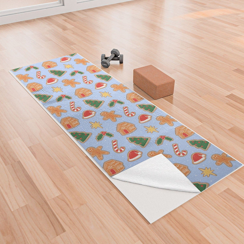 Love_Ryming Christmas Cookies Yoga Towel
