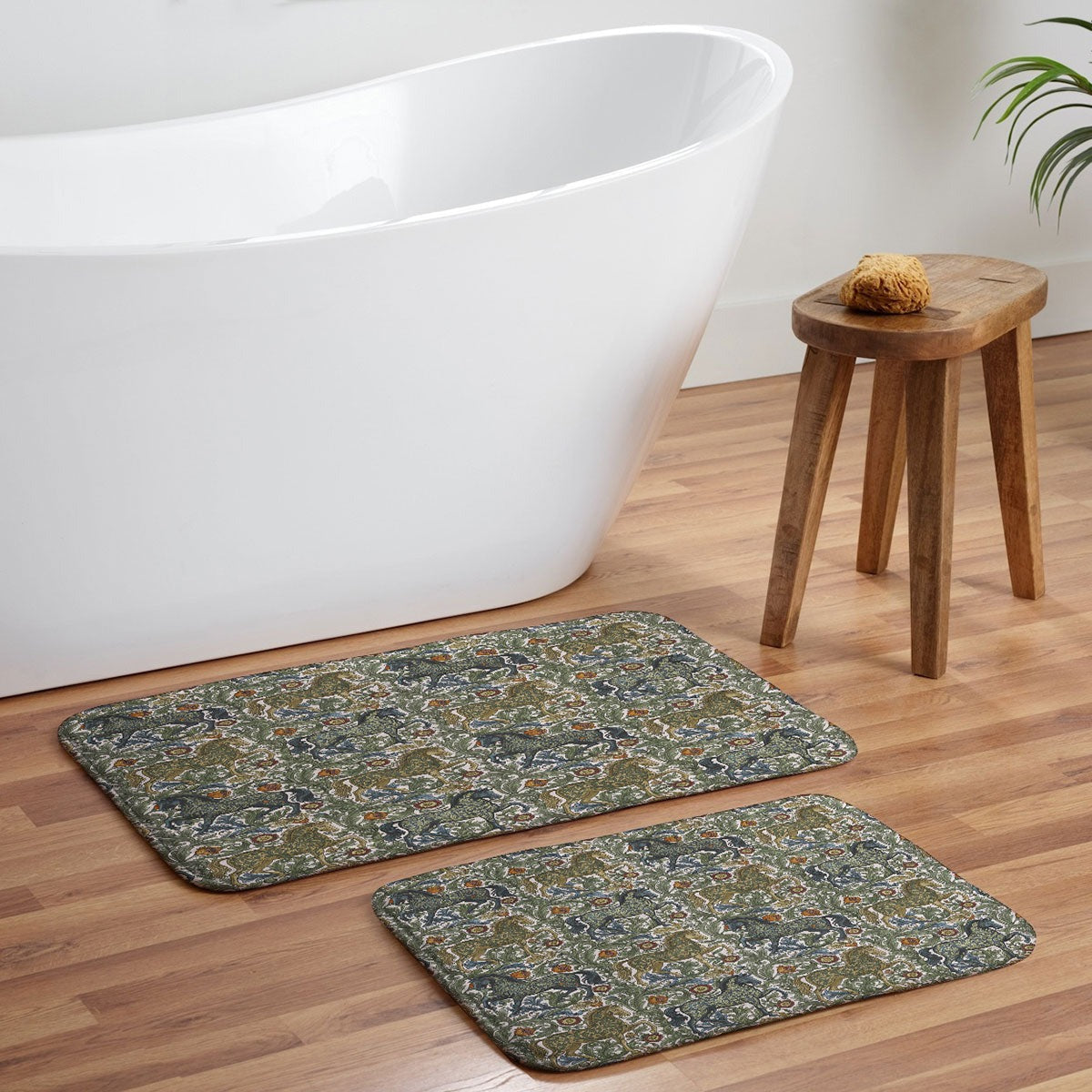 Marta Barragan Camarasa Renaissance Horse Garden Memory Foam Bath Mat