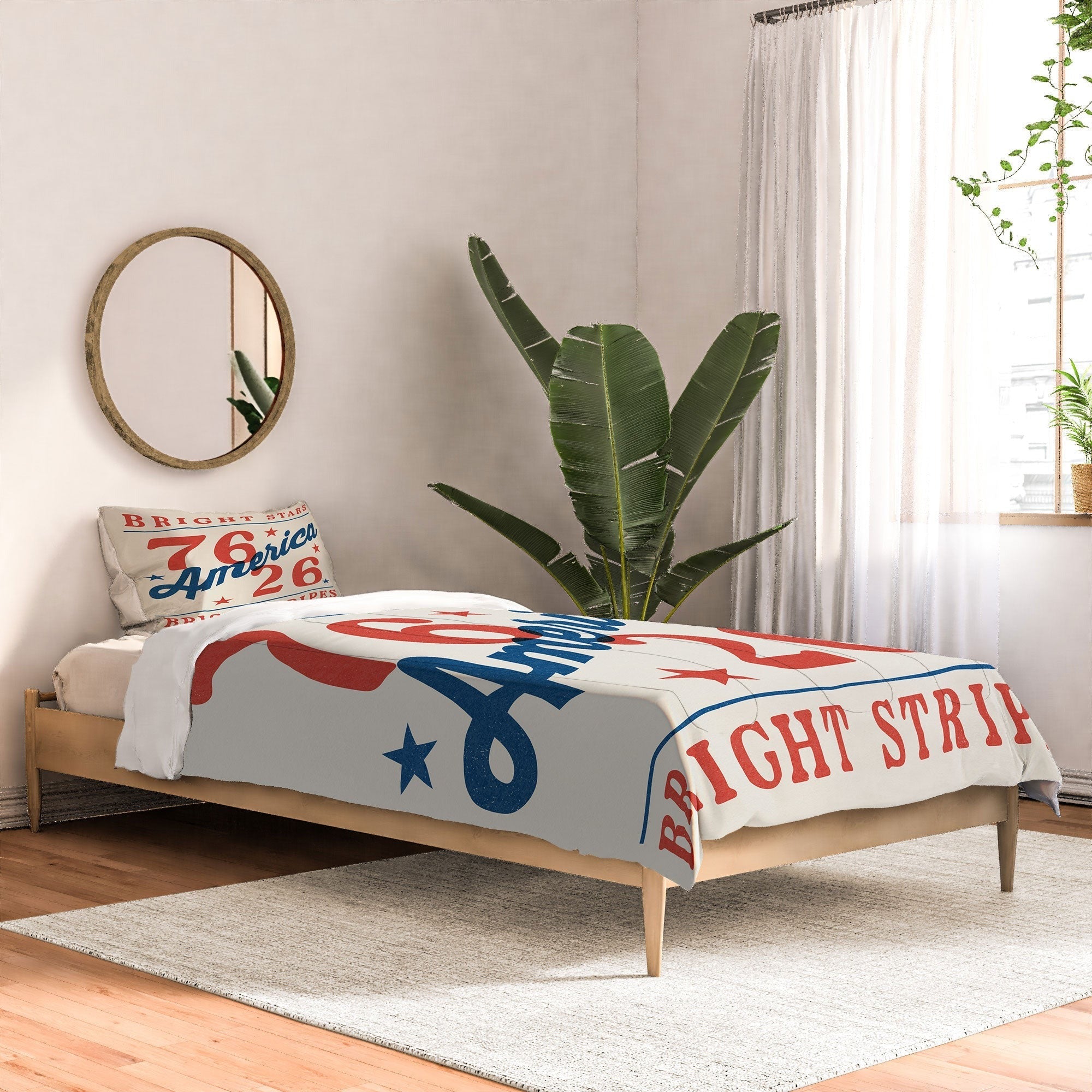 DENY Designs Bright Stars Bright Stripes Comforter