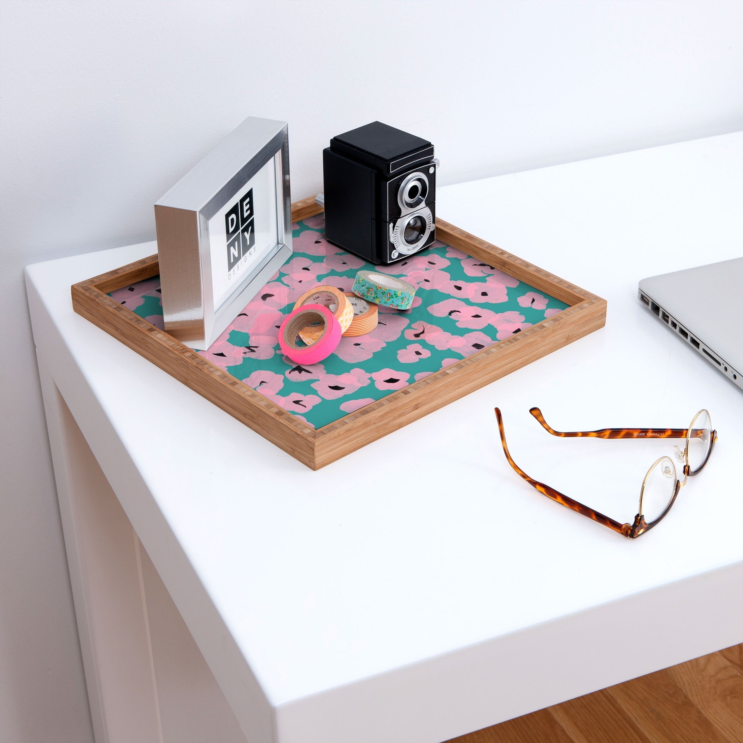 Garima Dhawan hydrangea 14 Square Tray