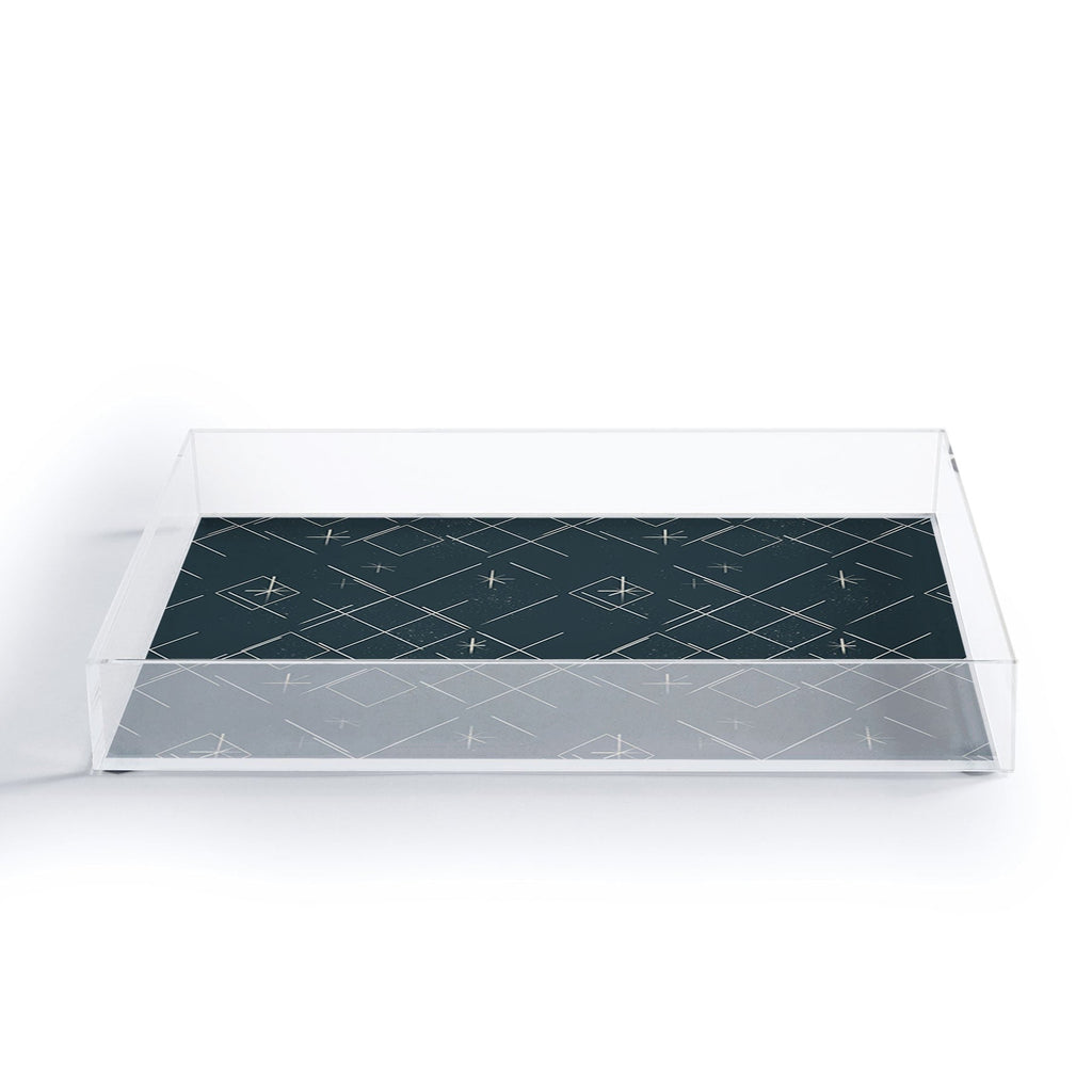 Little Om Starry Web navy Acrylic Tray