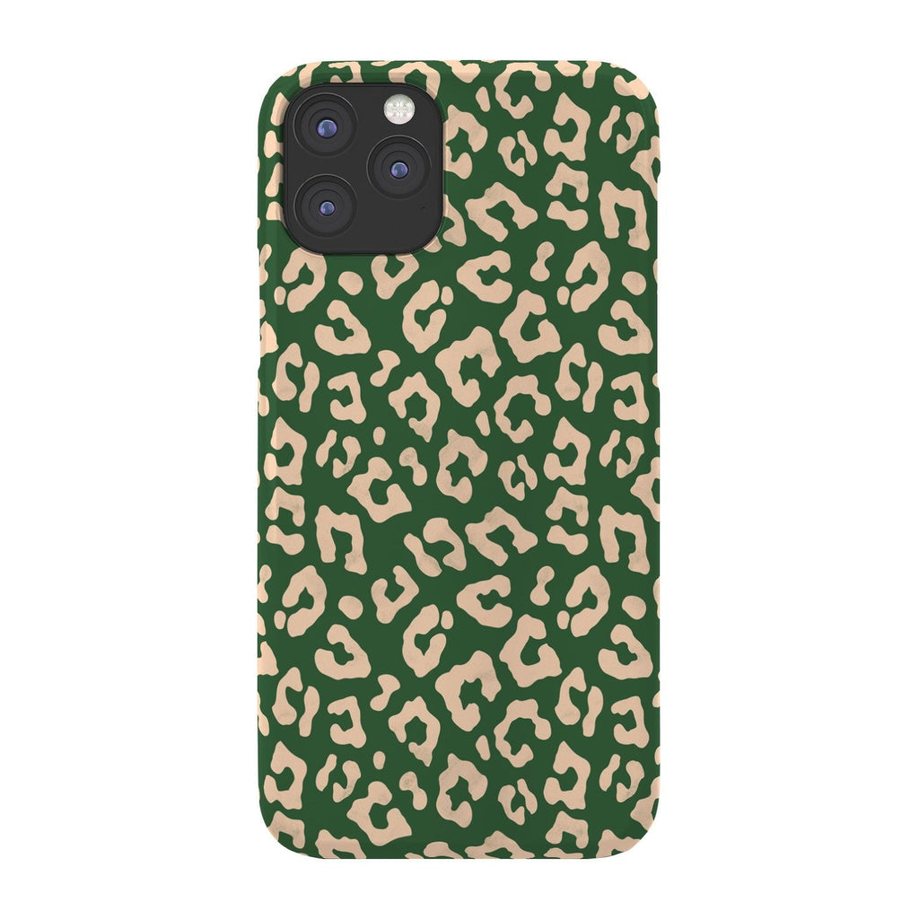 Avenie BR Cheetah Print In Green Phone Case