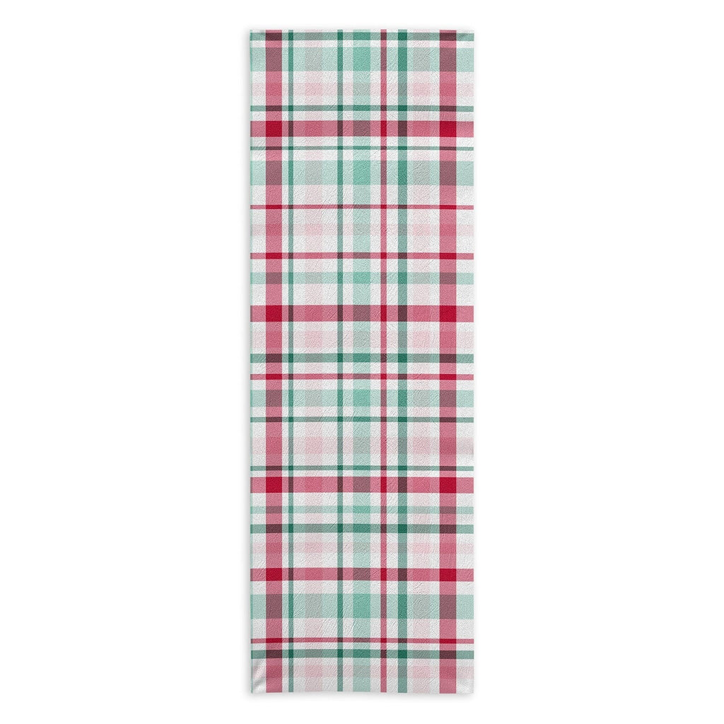 Lisa Argyropoulos Merry Vintage Plaid Yoga Towel