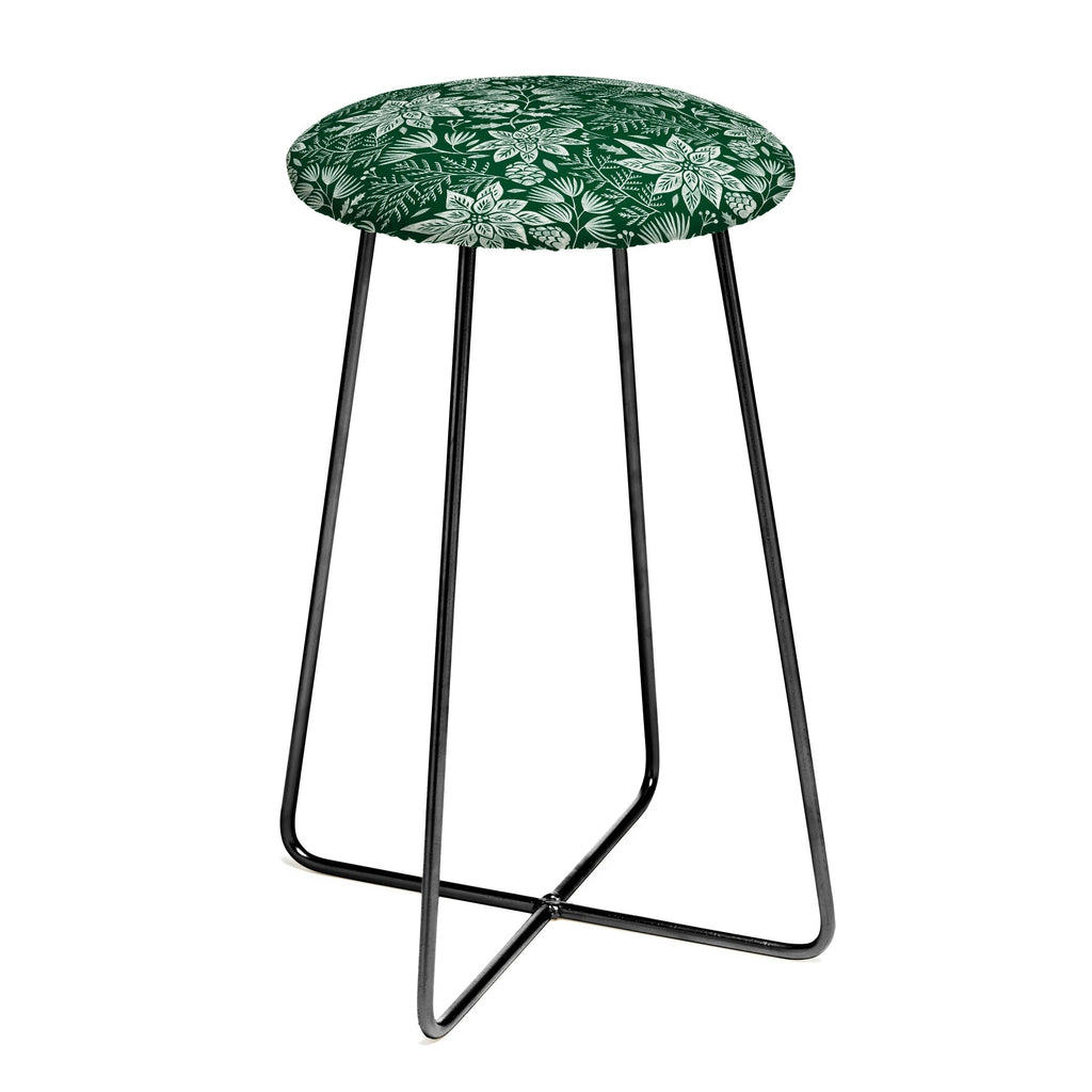 Pimlada Phuapradit Christmas Poinsettia Counter Stool