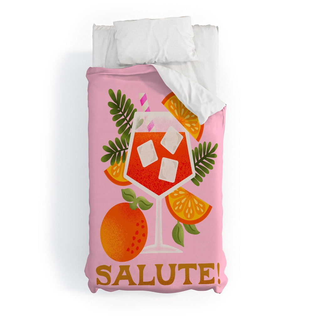 Jessica Molina Orange Spritz Duvet Cover