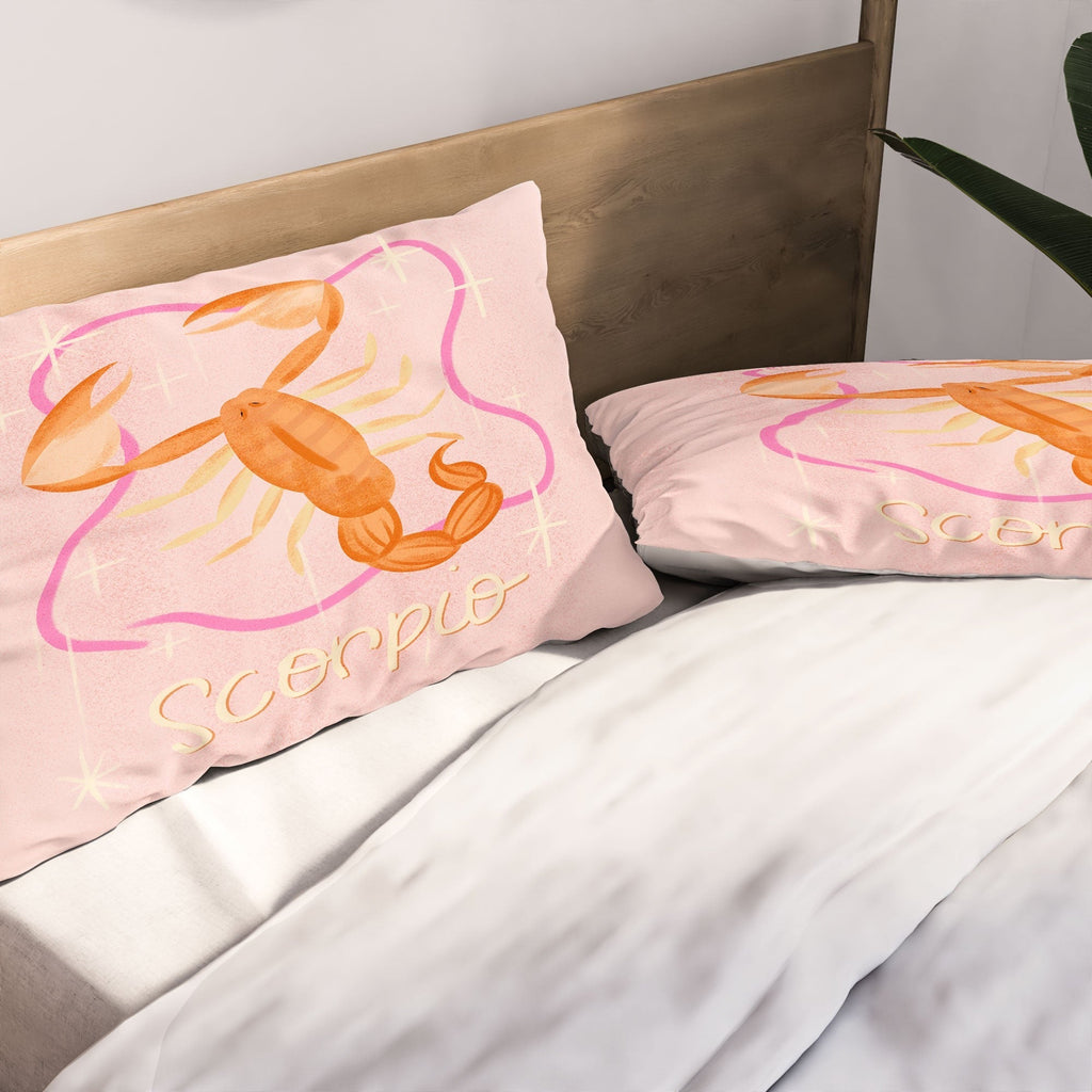 Little Om Zodiac Sign Scorpio Pillow Shams