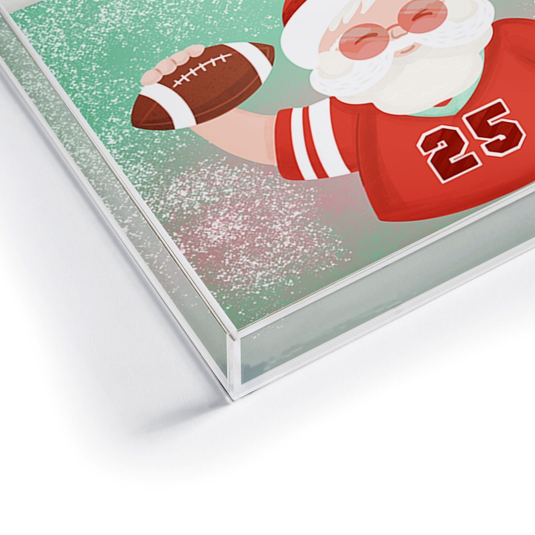 Design by Spark Sporty Football Santa Acrylic Tray