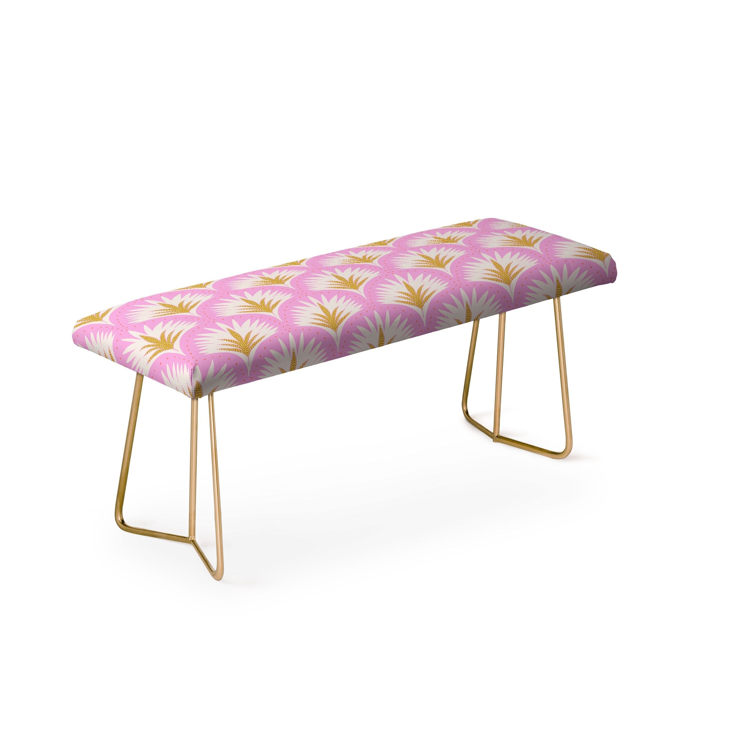 Jennifer Labre Pink Palmetto Bench