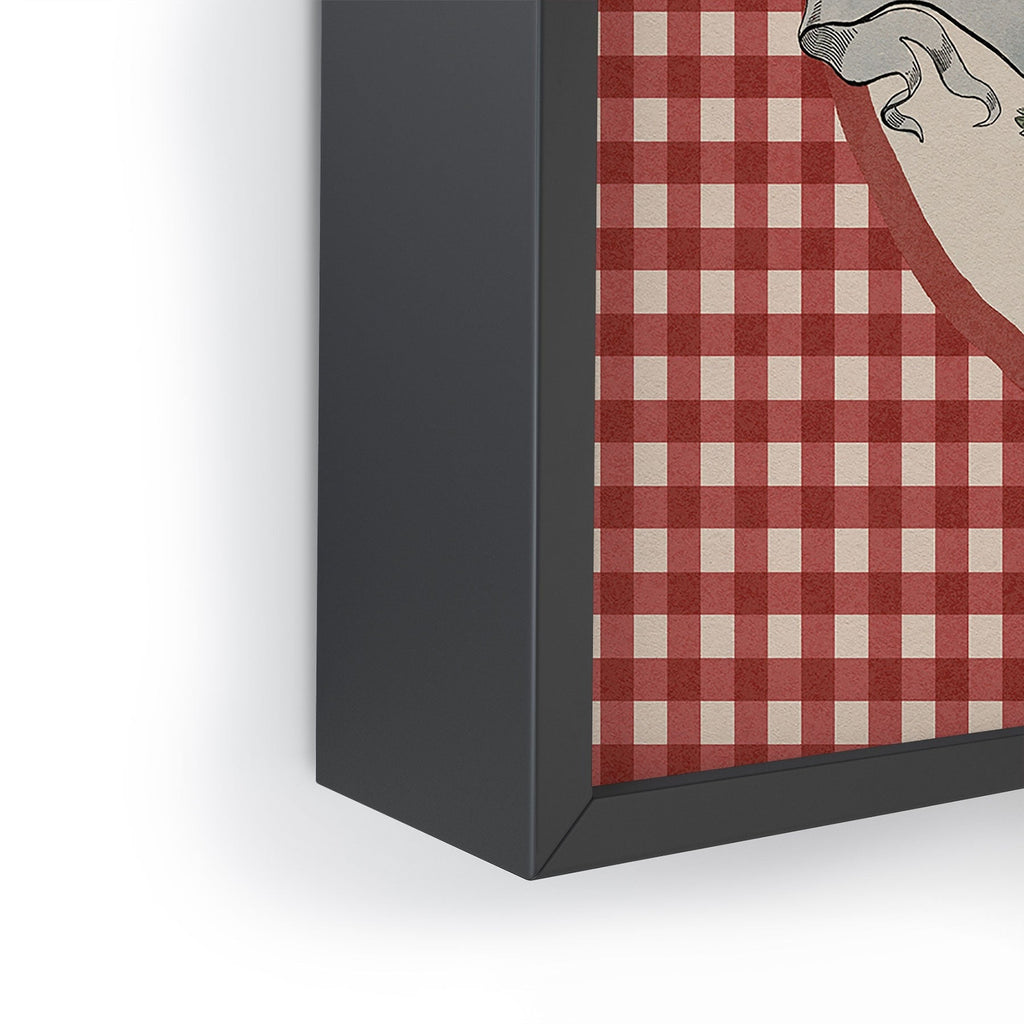 DENY Designs Gingham Eagle Framed Mini Art Print
